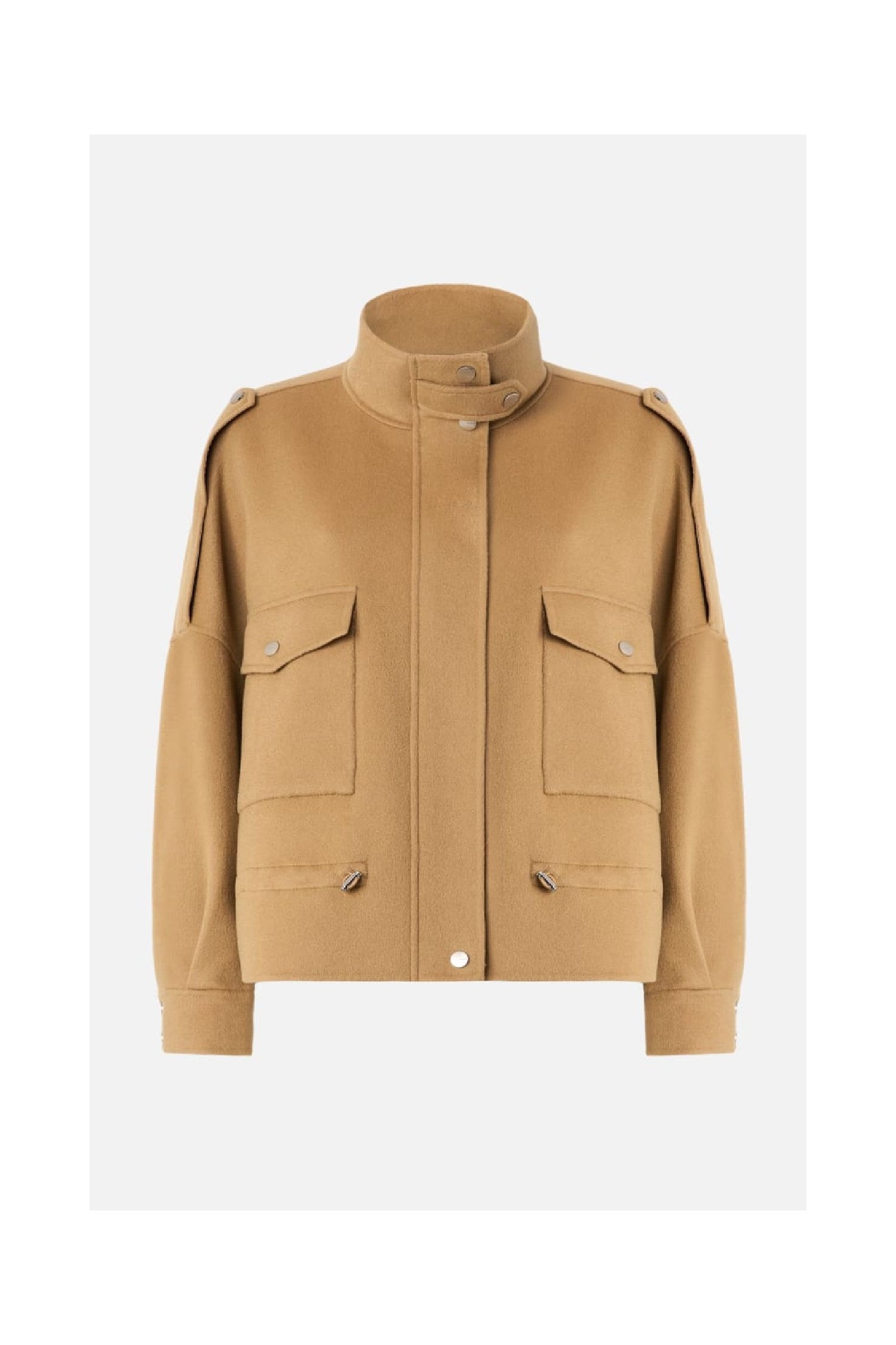 CABAN  IN PANNO DOUBLE CON COLLO ALTO PINKO