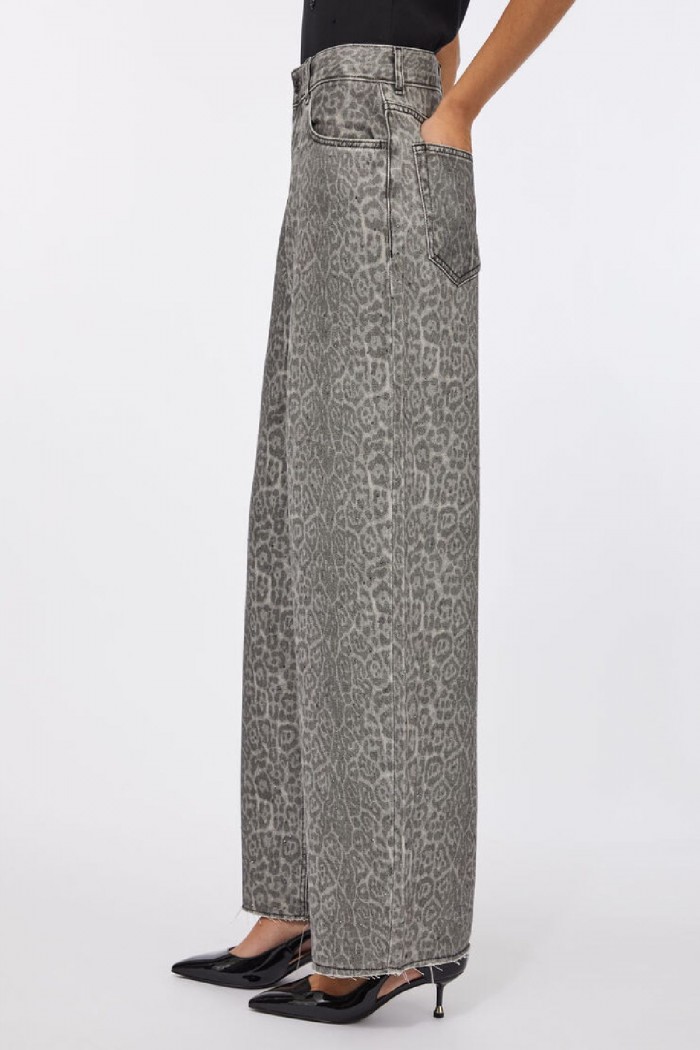 PANT.FLARE  CON STAMPA LIU JO