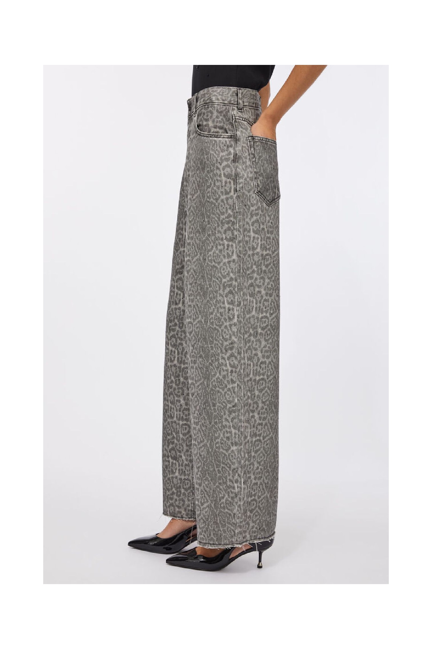 PANT.FLARE  CON STAMPA LIU JO