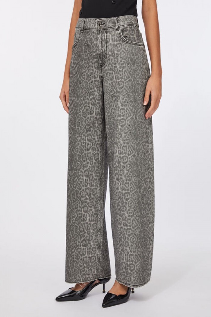 PANT.FLARE  CON STAMPA LIU JO