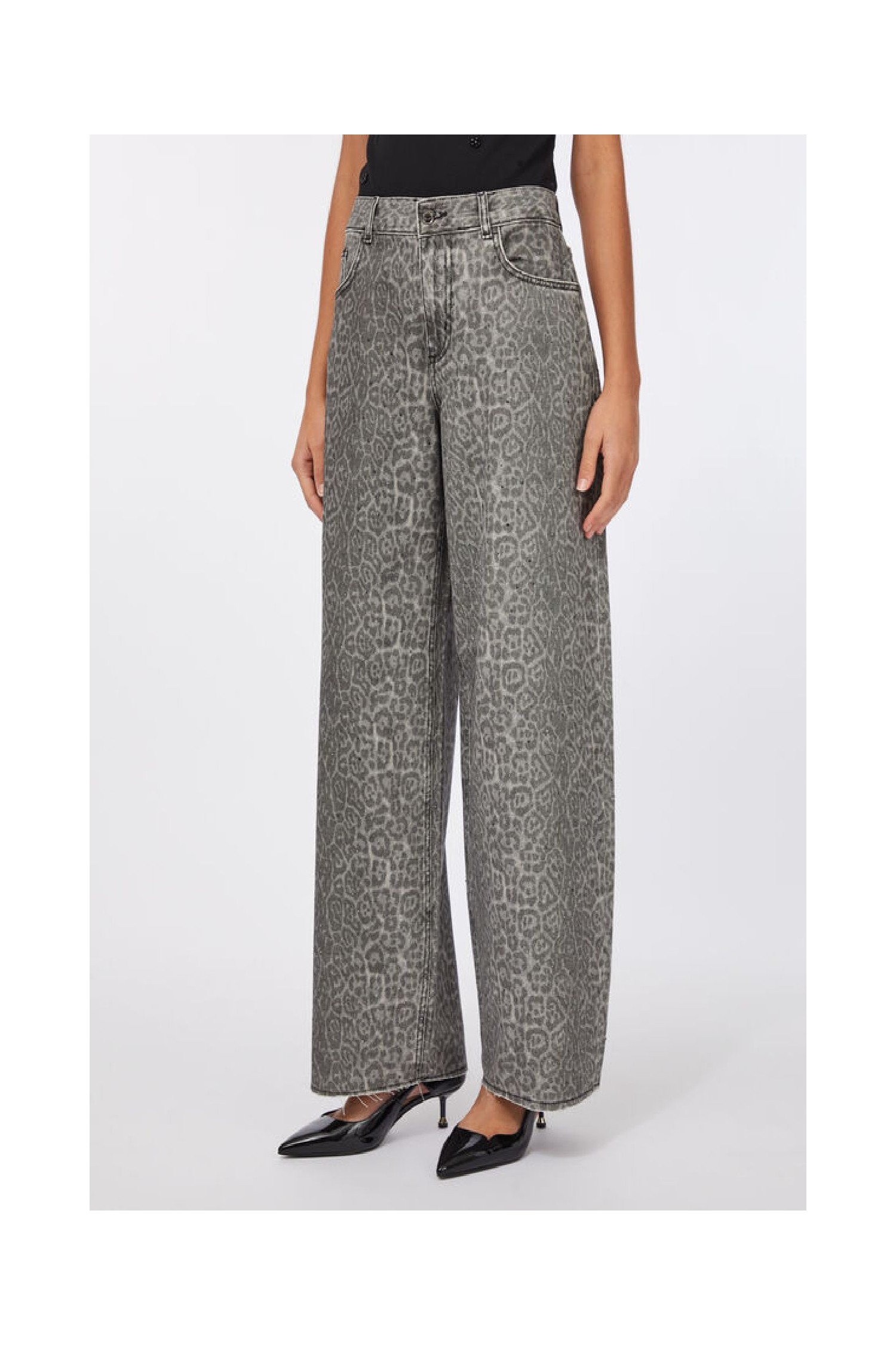 PANT.FLARE  CON STAMPA LIU JO