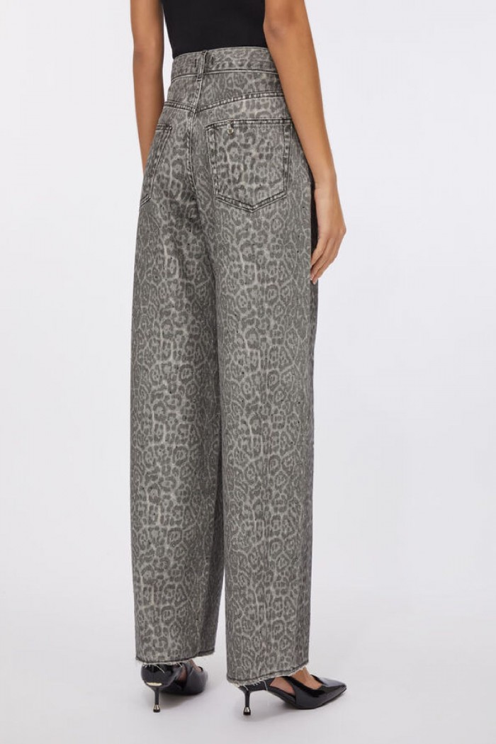 PANT.FLARE  CON STAMPA LIU JO