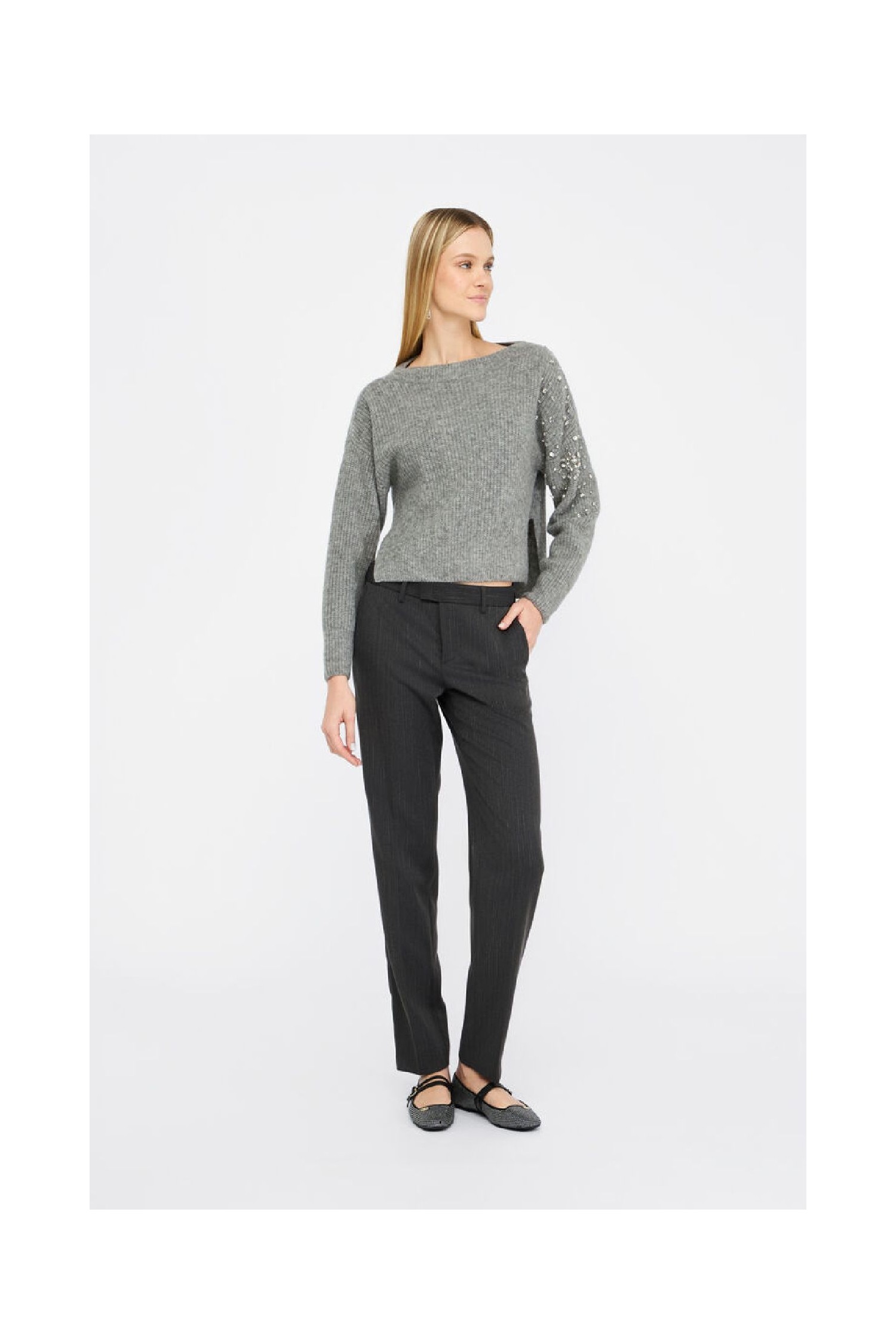 MAGLIONE IN LANA CON STRASS LIU JO