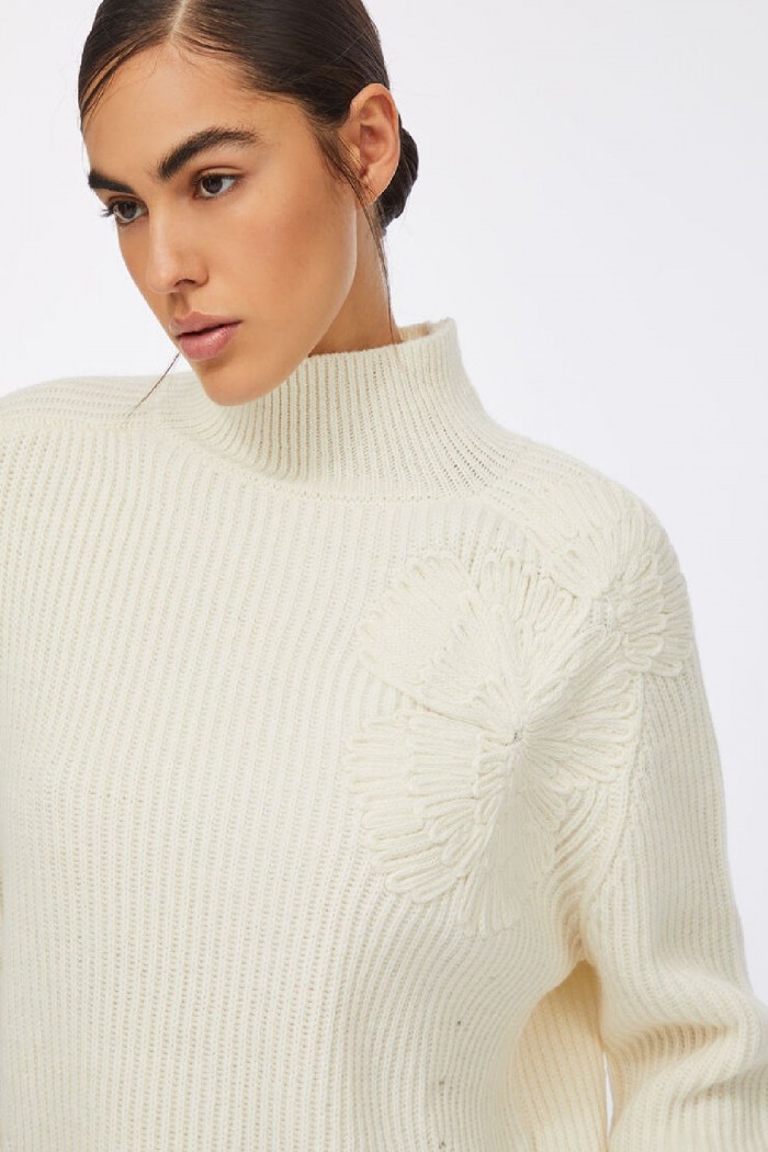 MAGLIONE LANA CON RICAMO LIU JO