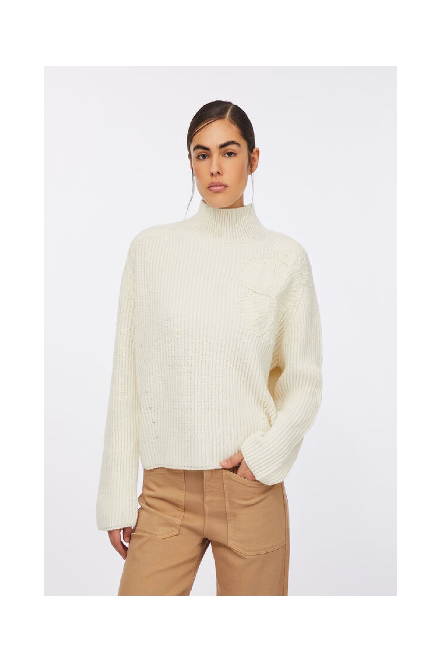 MAGLIONE LANA CON RICAMO LIU JO