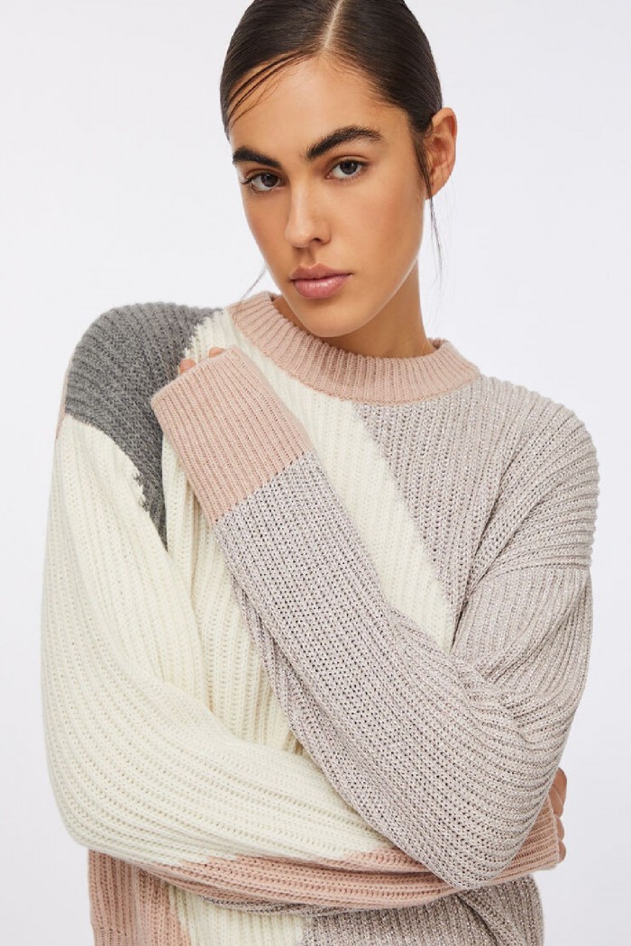 MAGLIA IN LANA CON INTARSI LIU JO