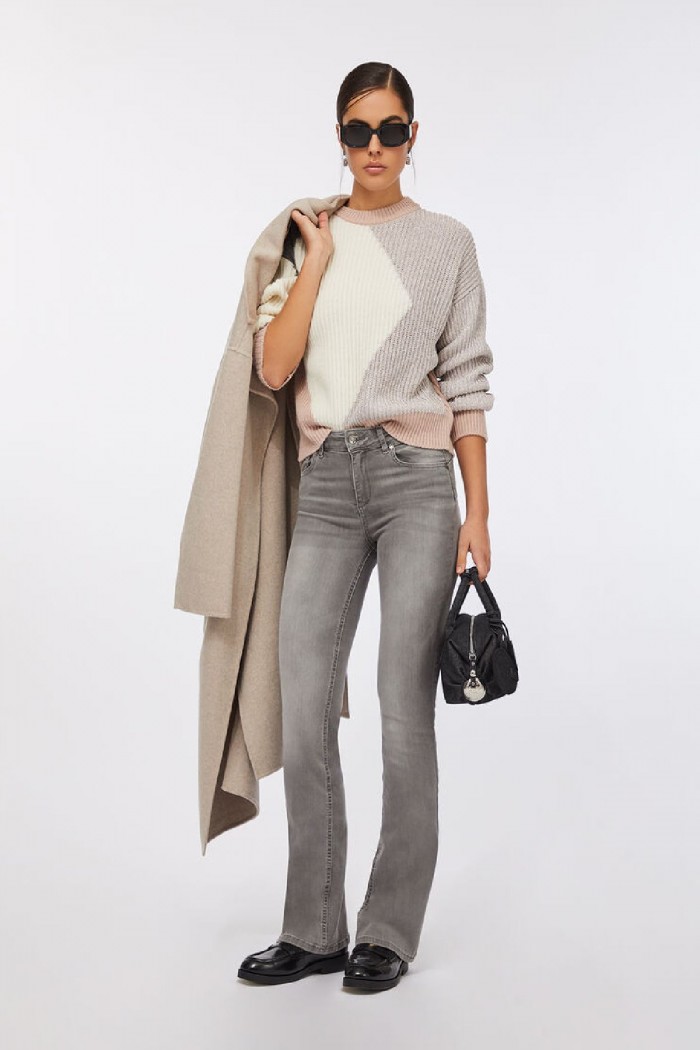 MAGLIA IN LANA CON INTARSI LIU JO