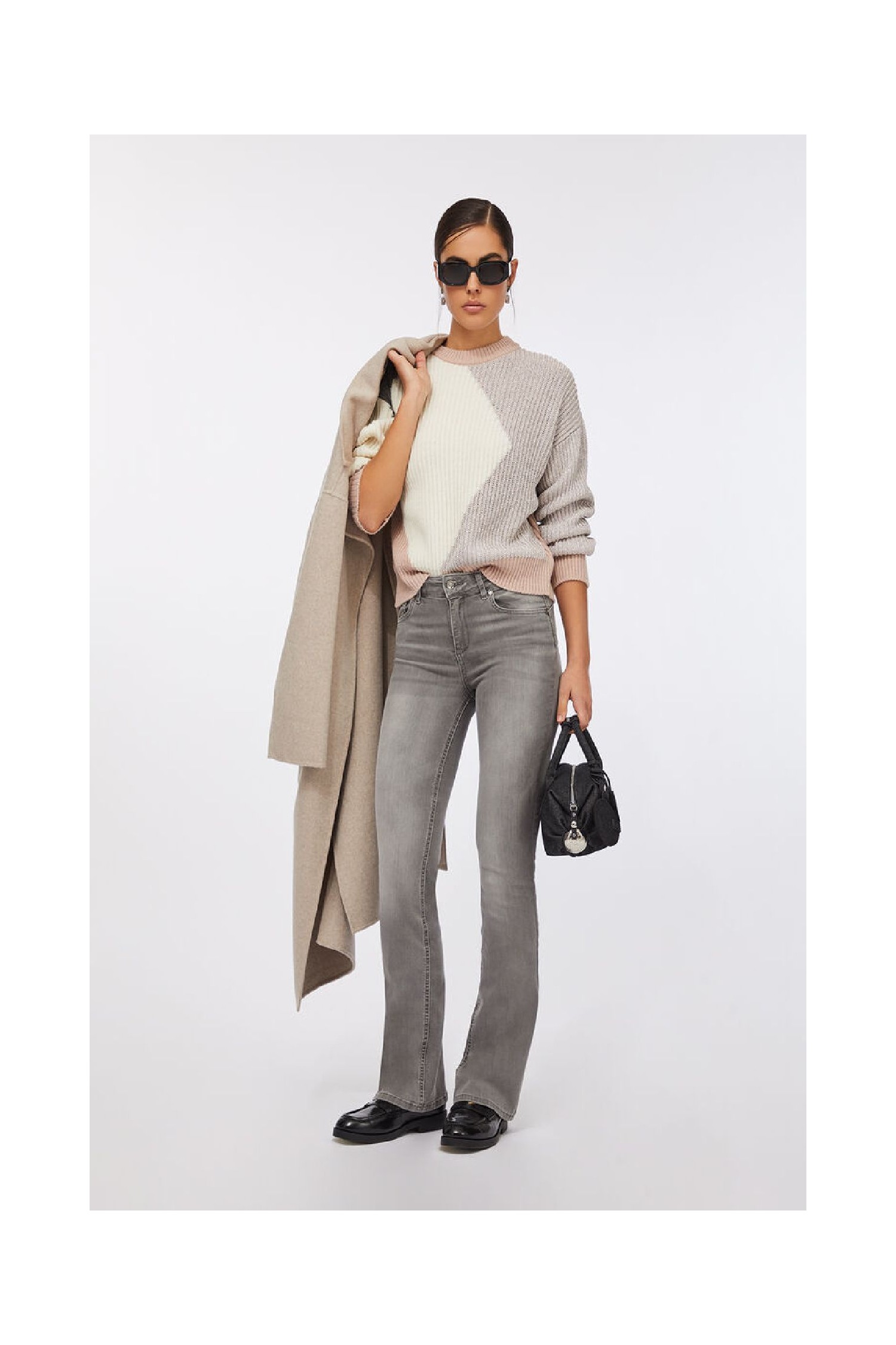 MAGLIA IN LANA CON INTARSI LIU JO