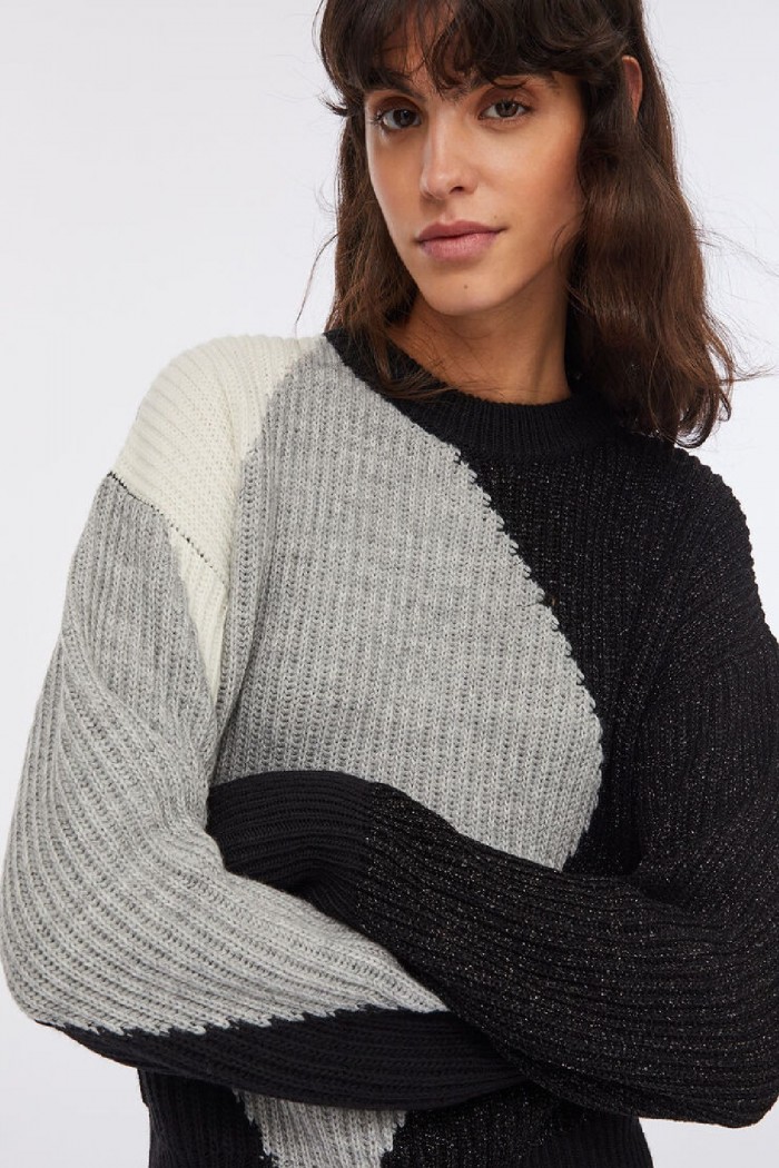 MAGLIA IN LANA CON INTARSI LIU JO