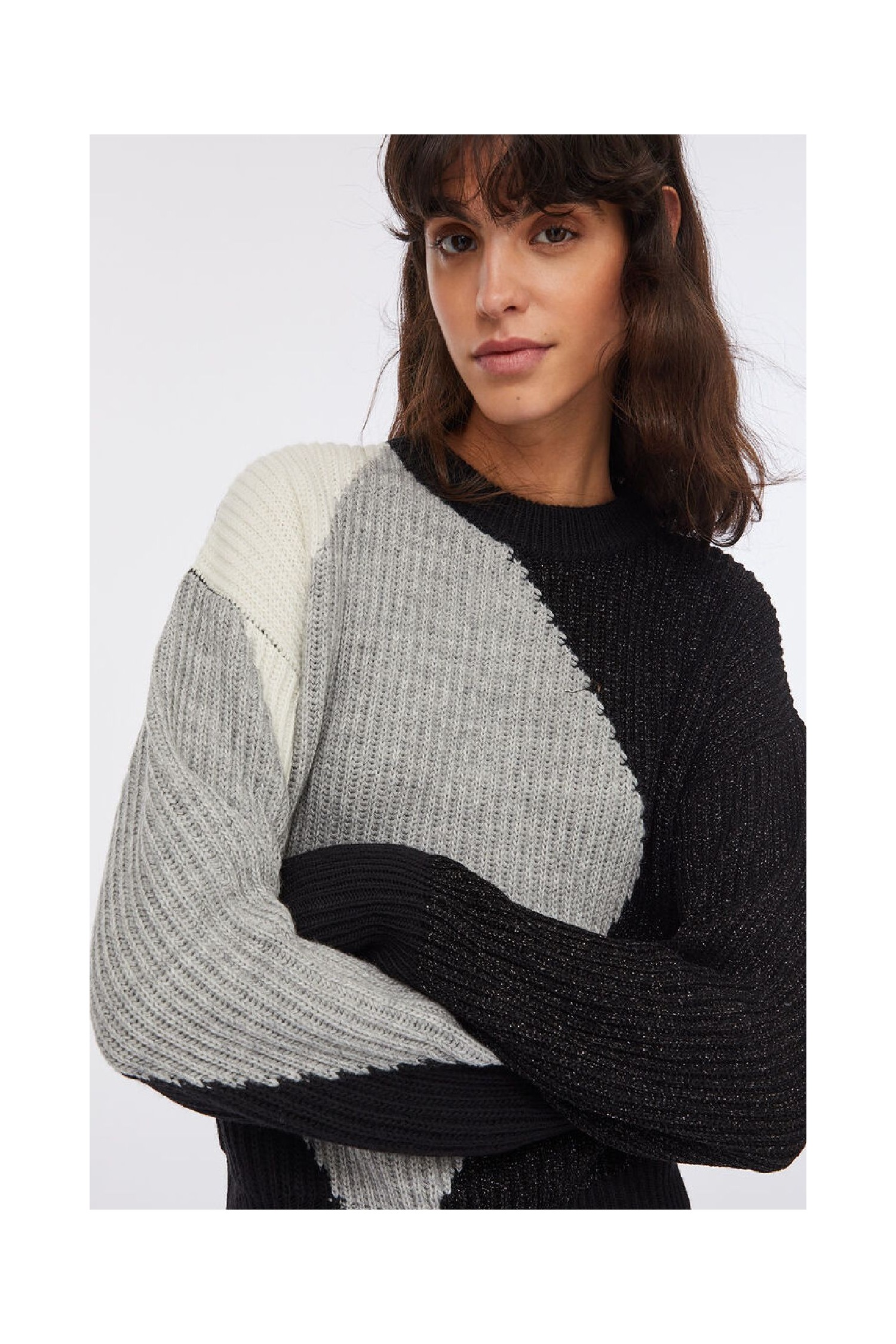 MAGLIA IN LANA CON INTARSI LIU JO