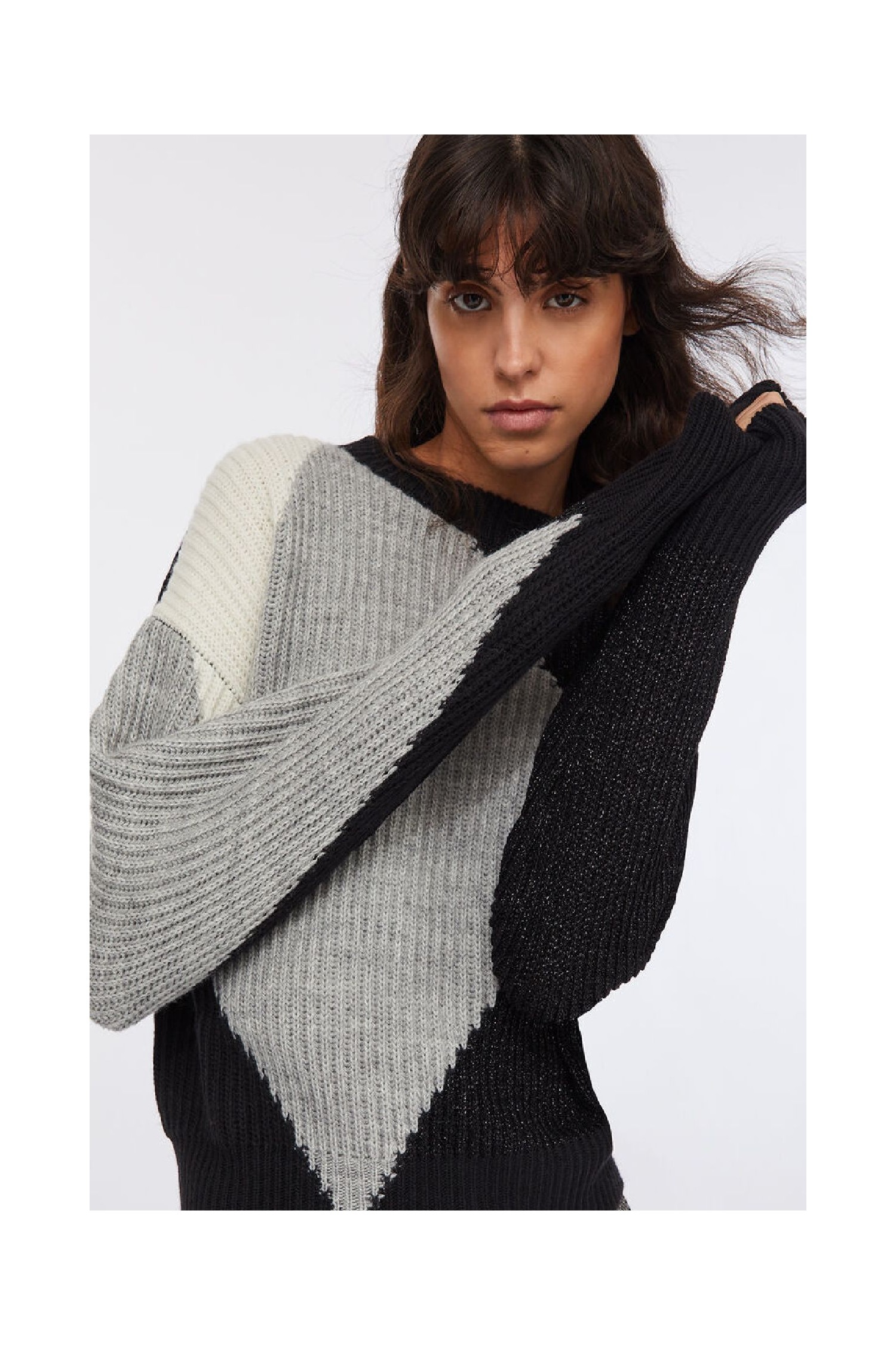 MAGLIA IN LANA CON INTARSI LIU JO