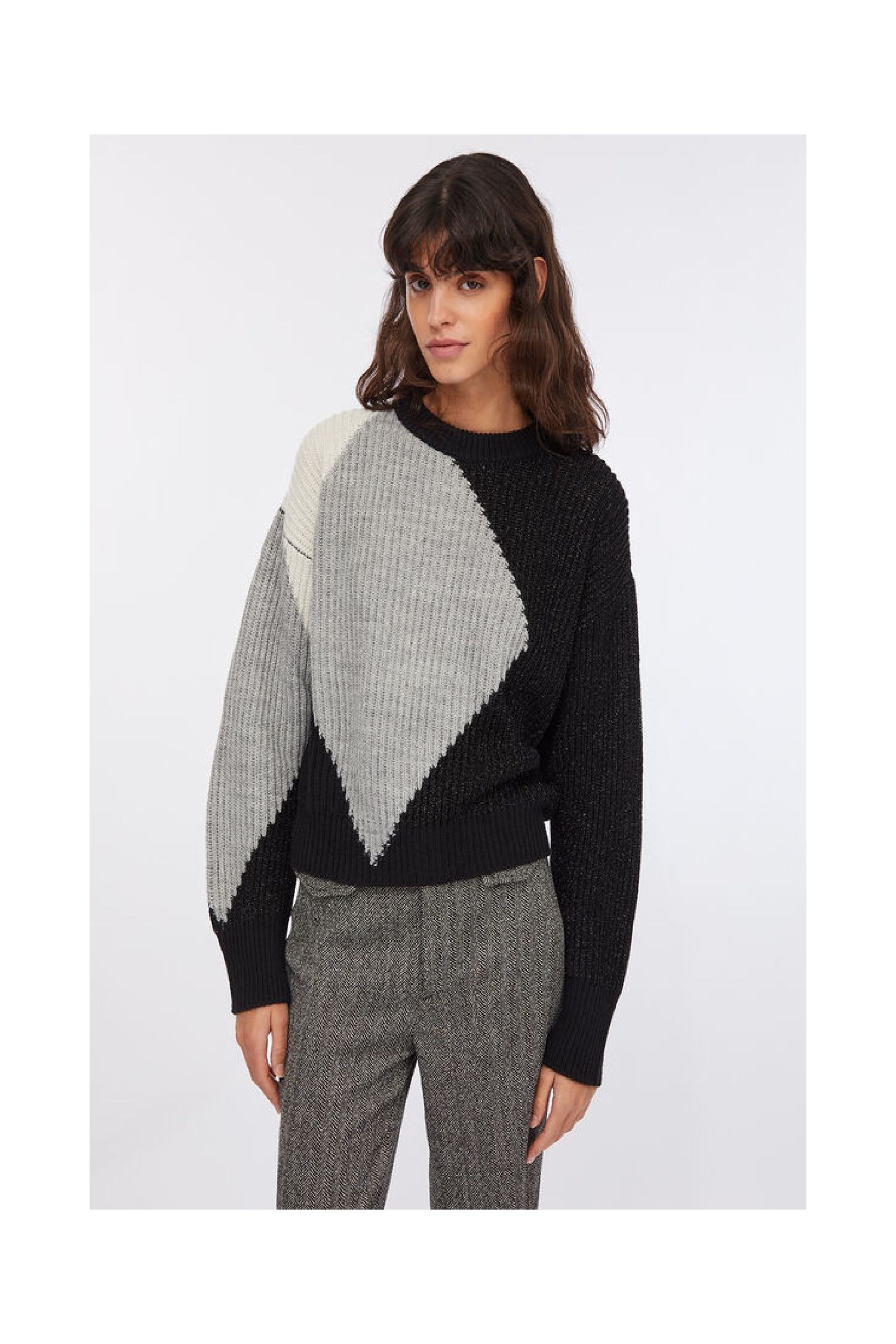 MAGLIA IN LANA CON INTARSI LIU JO