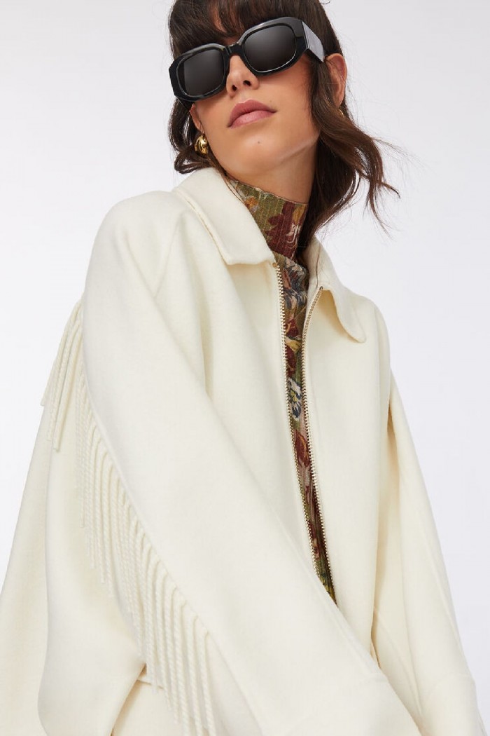 CABAN IN LANA CON FRANGE LIU JO