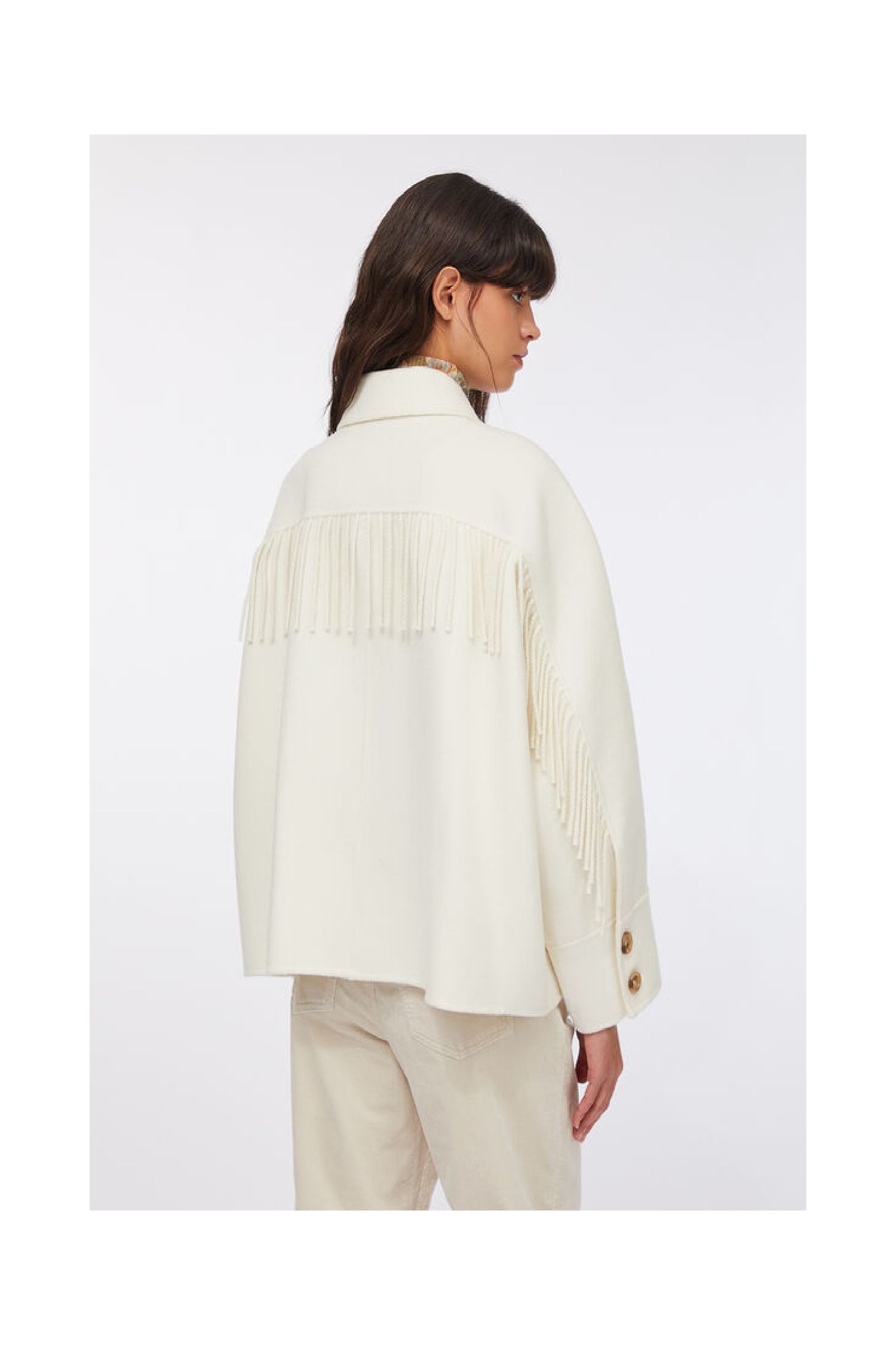 CABAN IN LANA CON FRANGE LIU JO