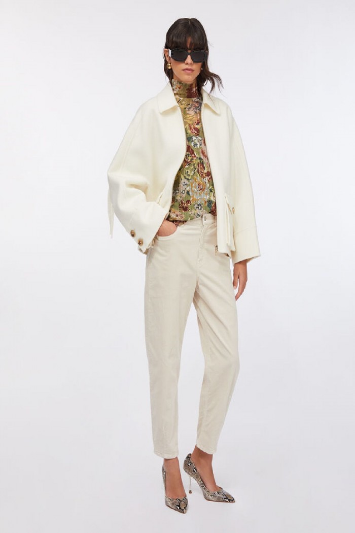 CABAN IN LANA CON FRANGE LIU JO