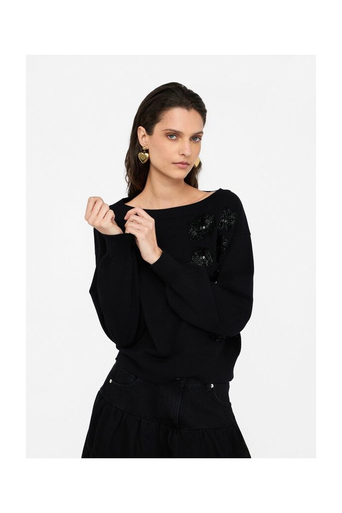 MAGLIA CON STRASS LIU JO