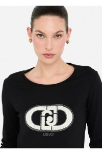 T-SHIRT IN COTONE CON LOGO LIU JO