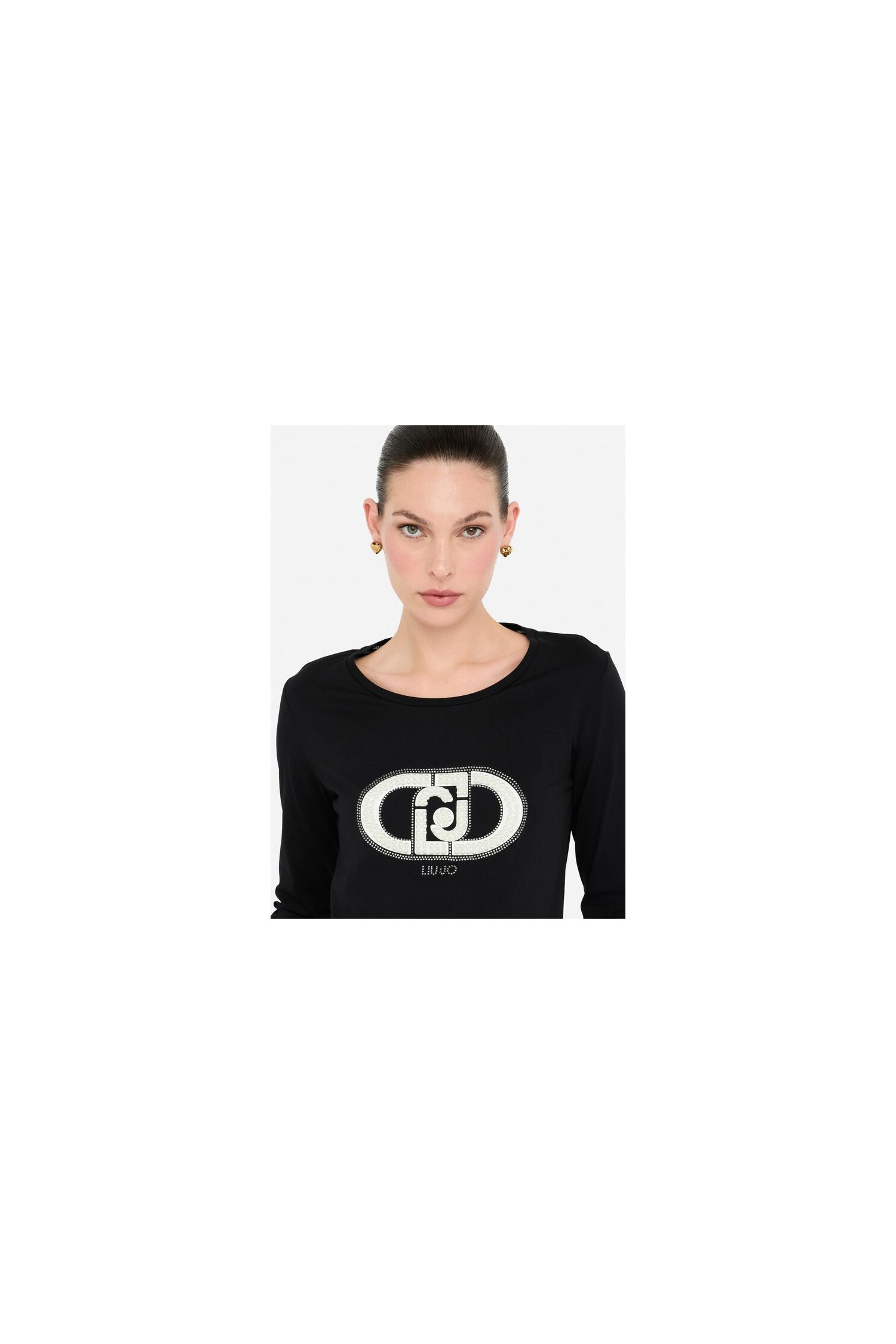T-SHIRT IN COTONE CON LOGO LIU JO