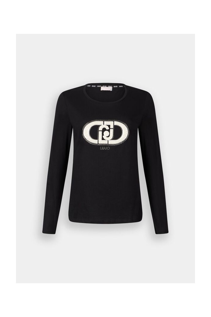 T-SHIRT IN COTONE CON LOGO LIU JO