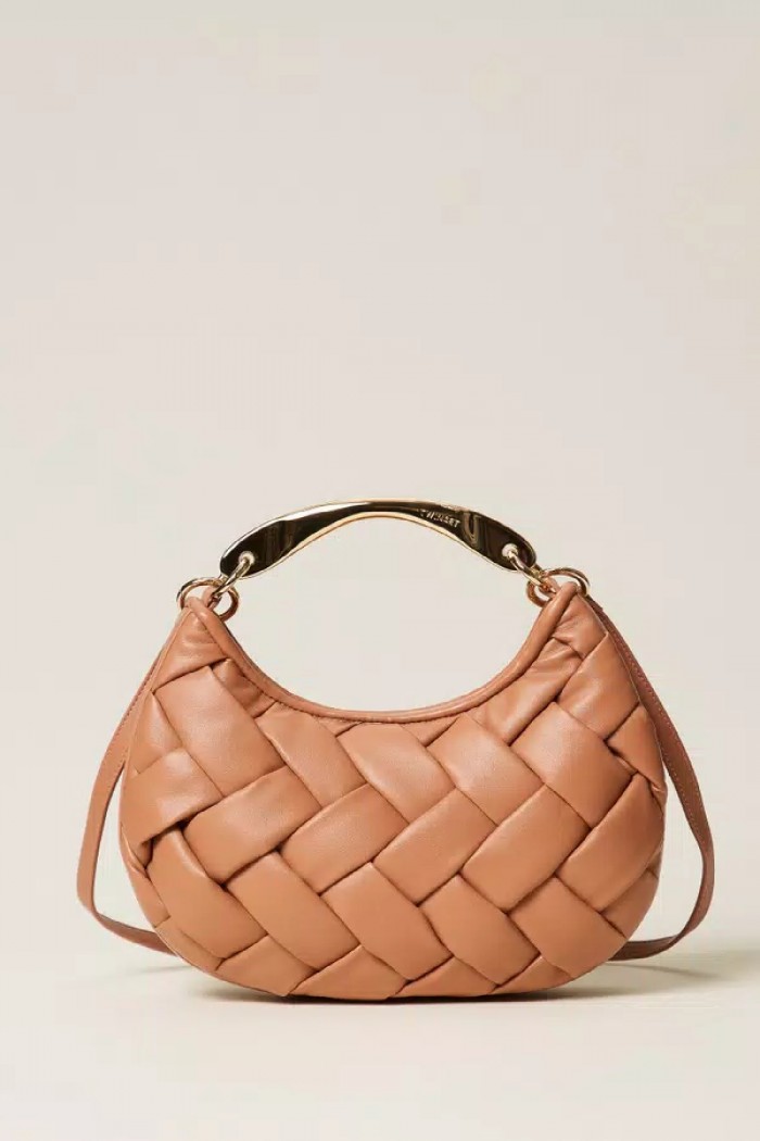 BORSA CROISSANT INTRECCIATA A MANO  TWINSET