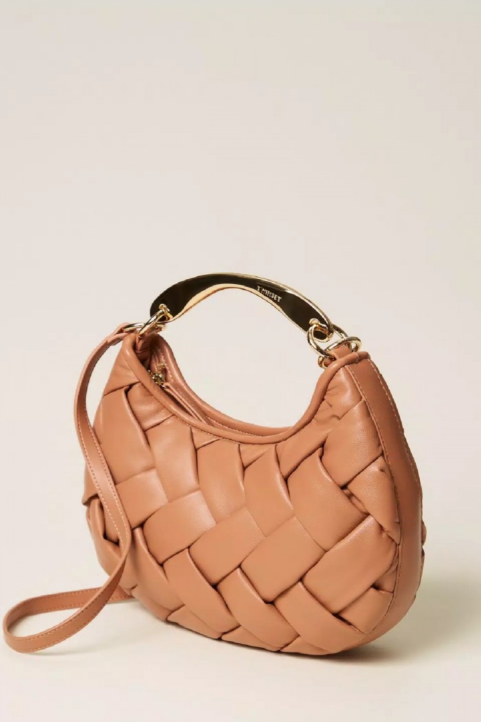 BORSA CROISSANT INTRECCIATA A MANO  TWINSET