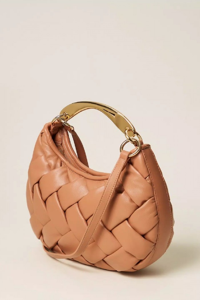 BORSA CROISSANT INTRECCIATA A MANO  TWINSET