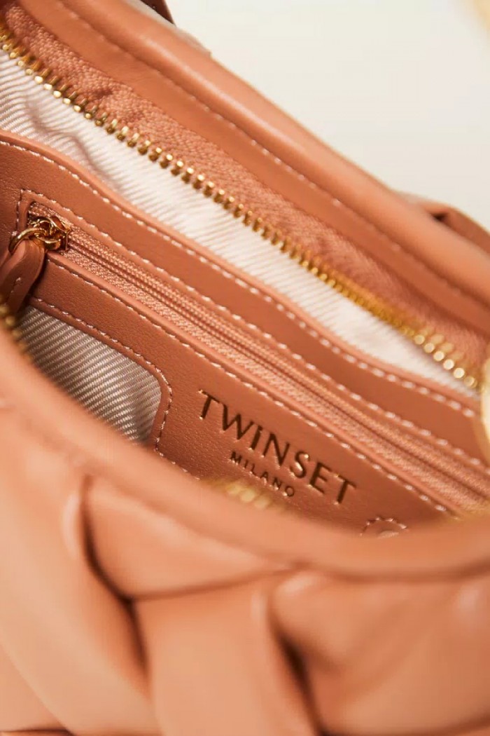 BORSA CROISSANT INTRECCIATA A MANO  TWINSET