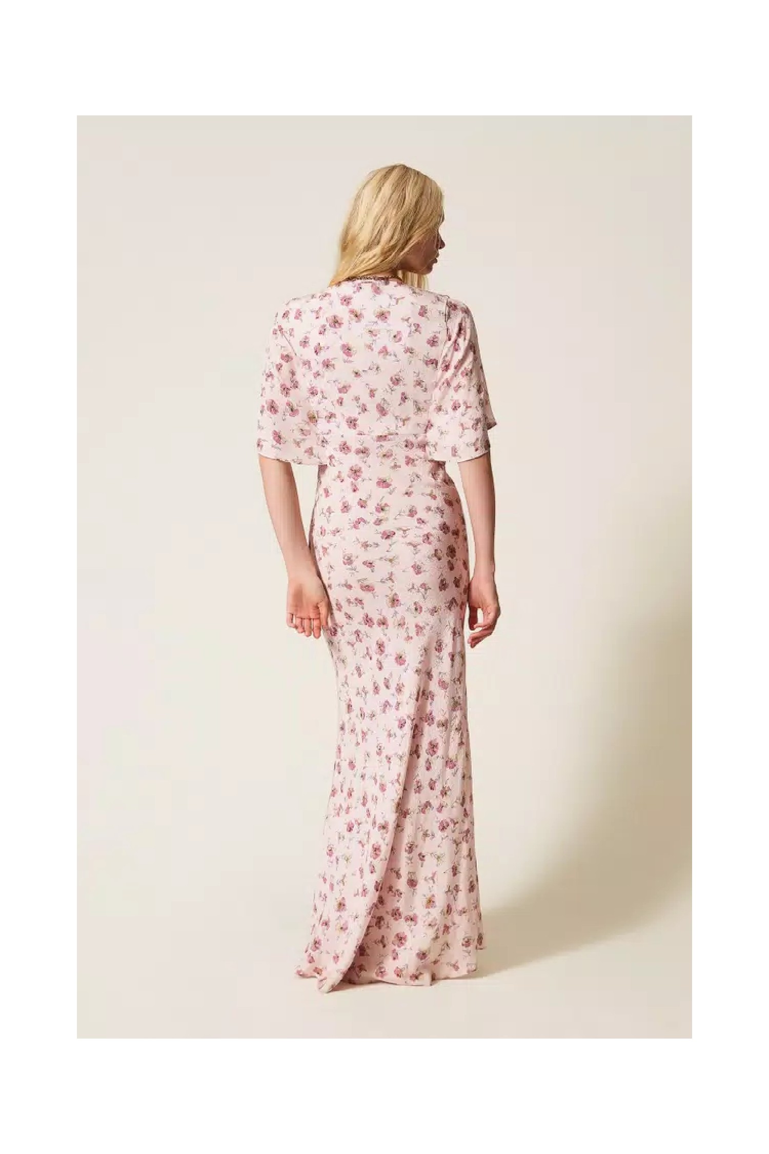 ABITO LUNGO CON STAMPA A FIORI TWINSET