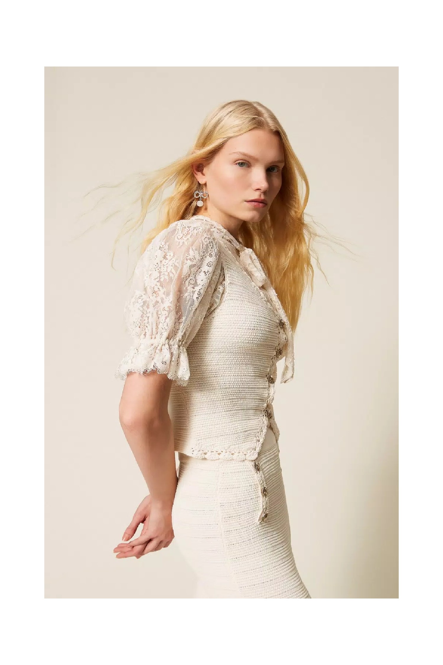 GILET IN MAGLIA CON CROCHET TWINSET