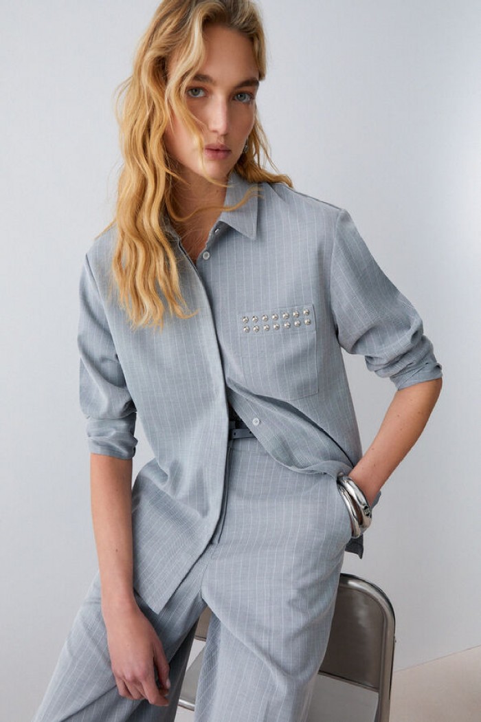 CAMICIA GESSATA CON BORCHIE LIU JO
