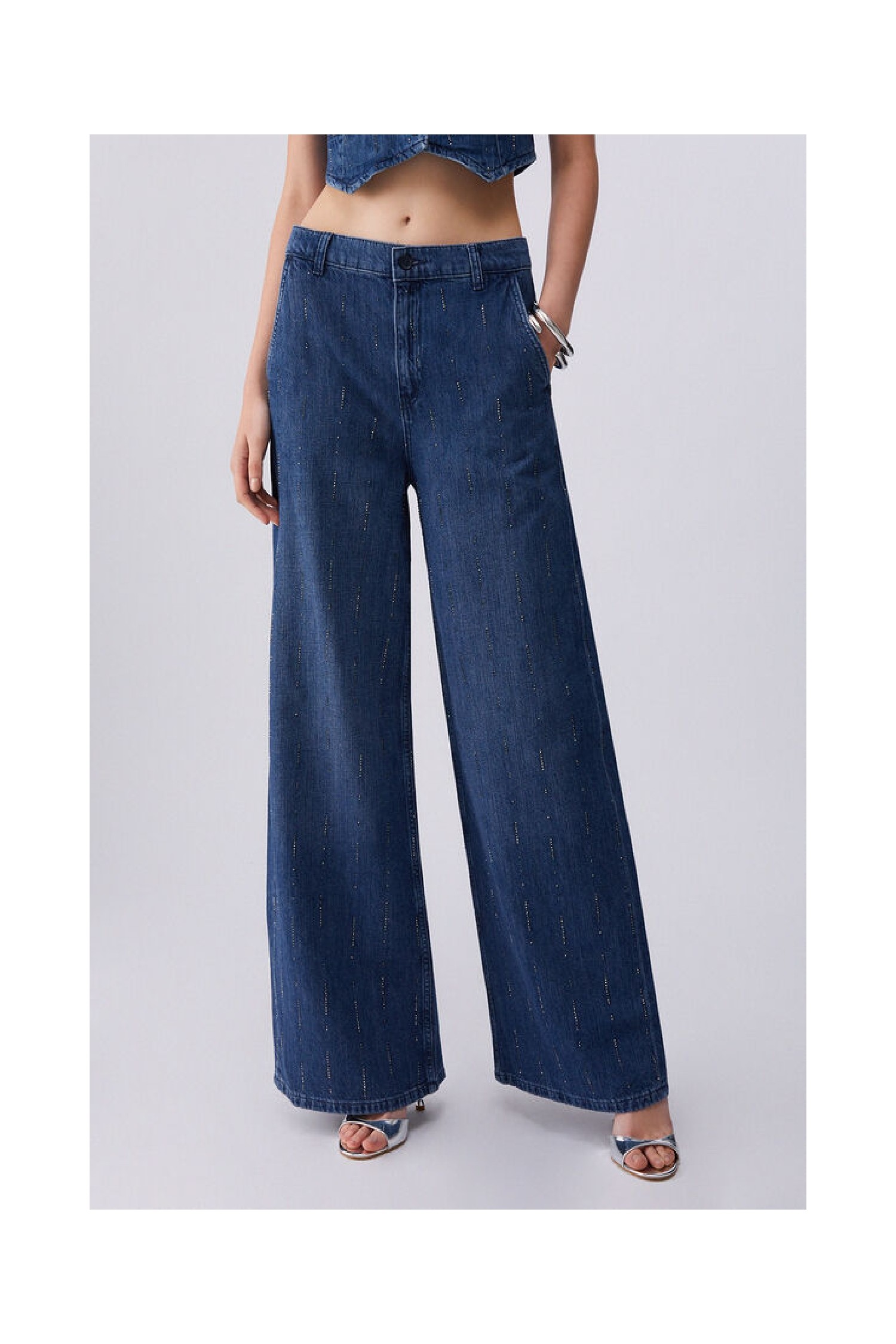 JEANS FLARE CON STRASS LIU JO