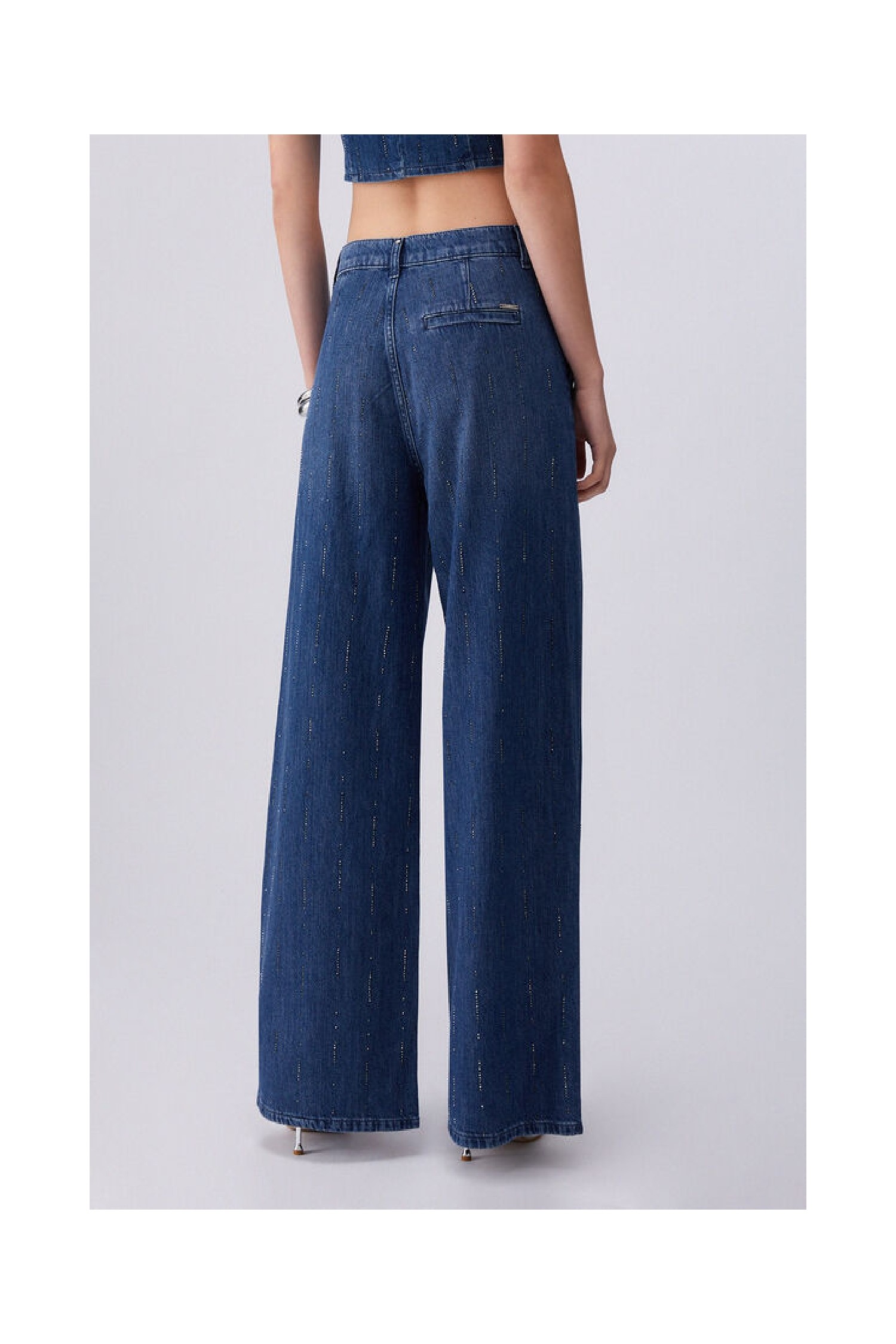 JEANS FLARE CON STRASS LIU JO