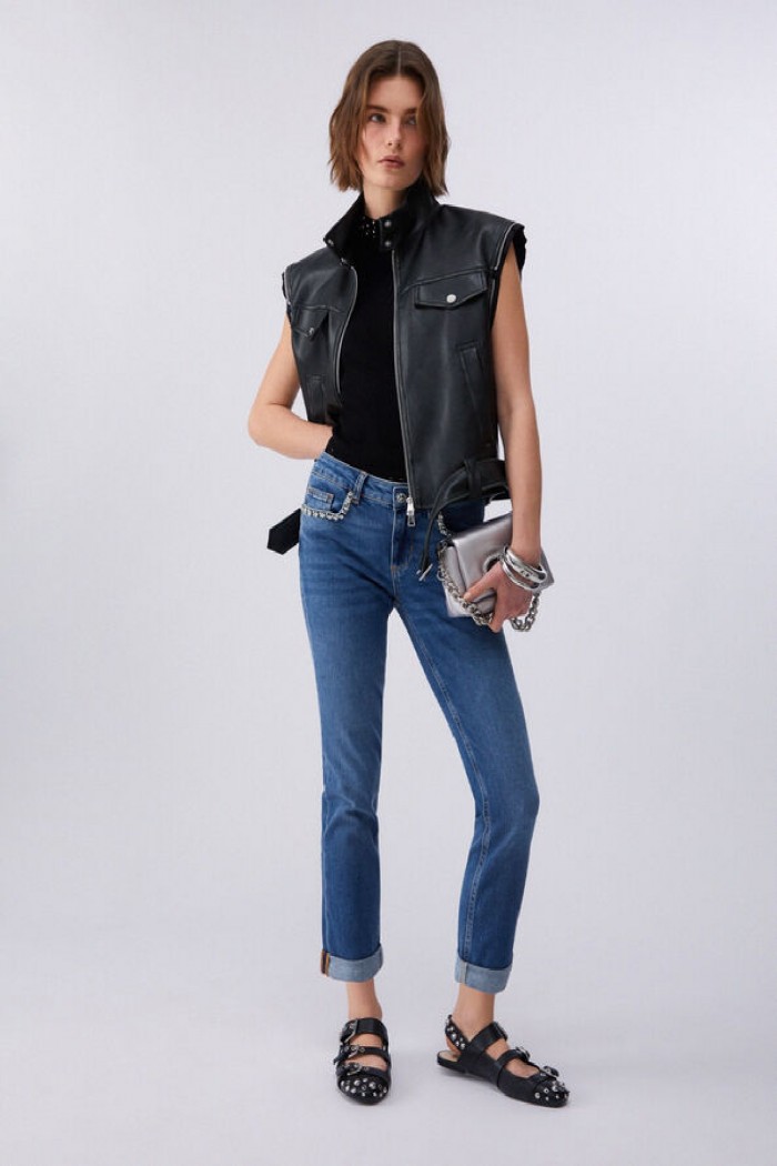  JEANS SKINNY CON RICAMI GIOIELLO LIU JO