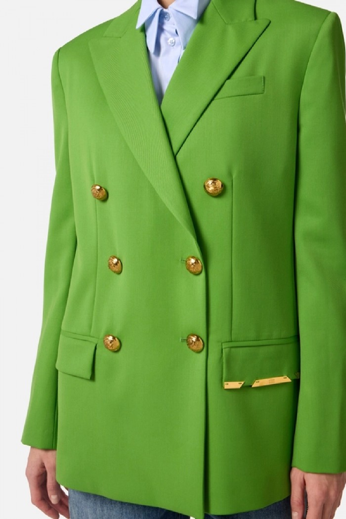 GIACCA IN FRESCO LANA CON PLACCA GIOIELLO ELISABETTA FRANCHI