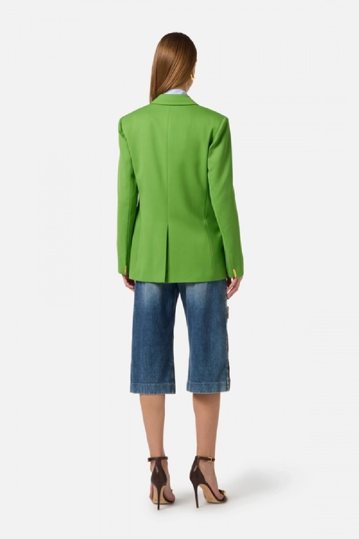 GIACCA IN FRESCO LANA CON PLACCA GIOIELLO ELISABETTA FRANCHI