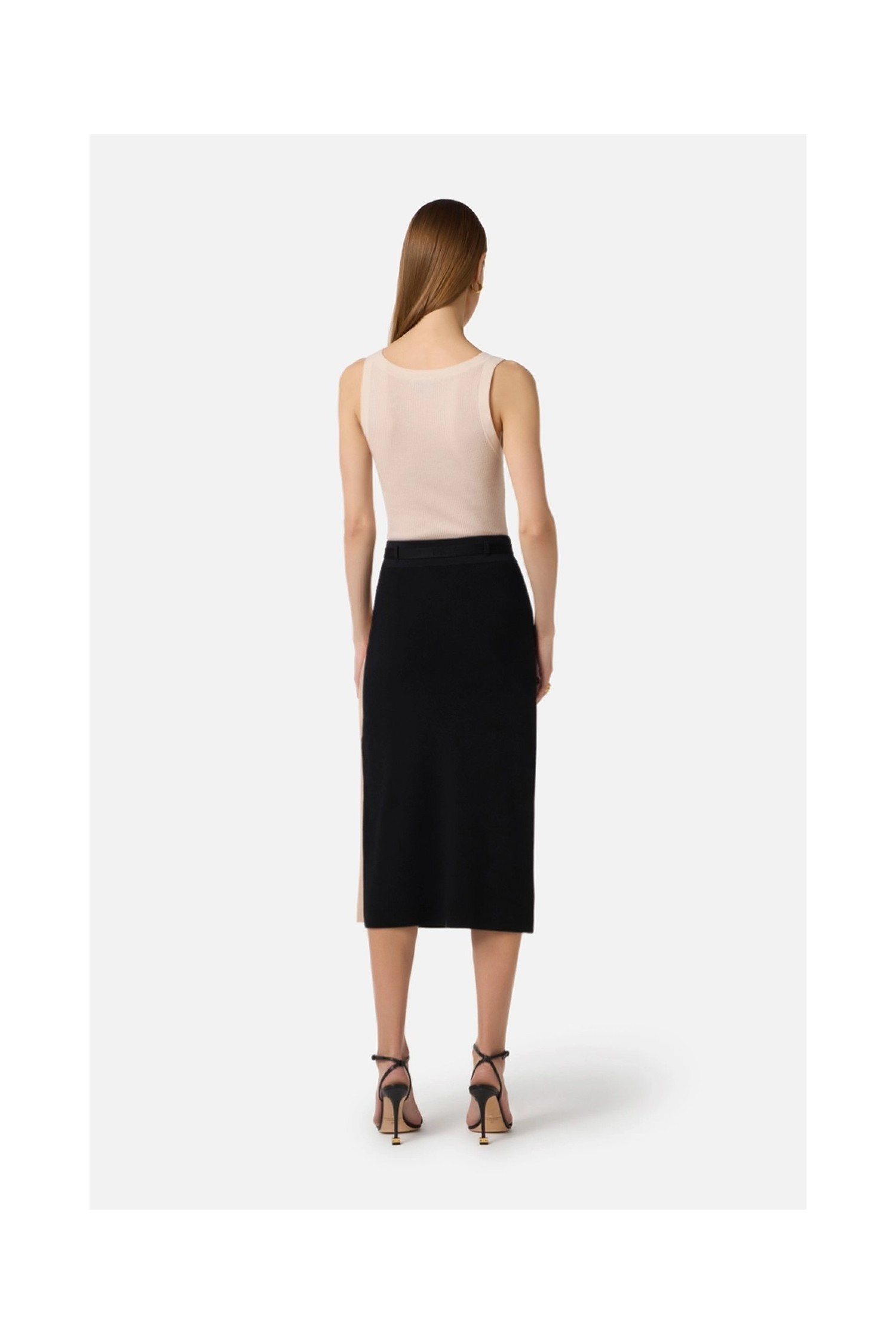 TOP IN MAGLIA CON LOGO ELISABETTA FRANCHI