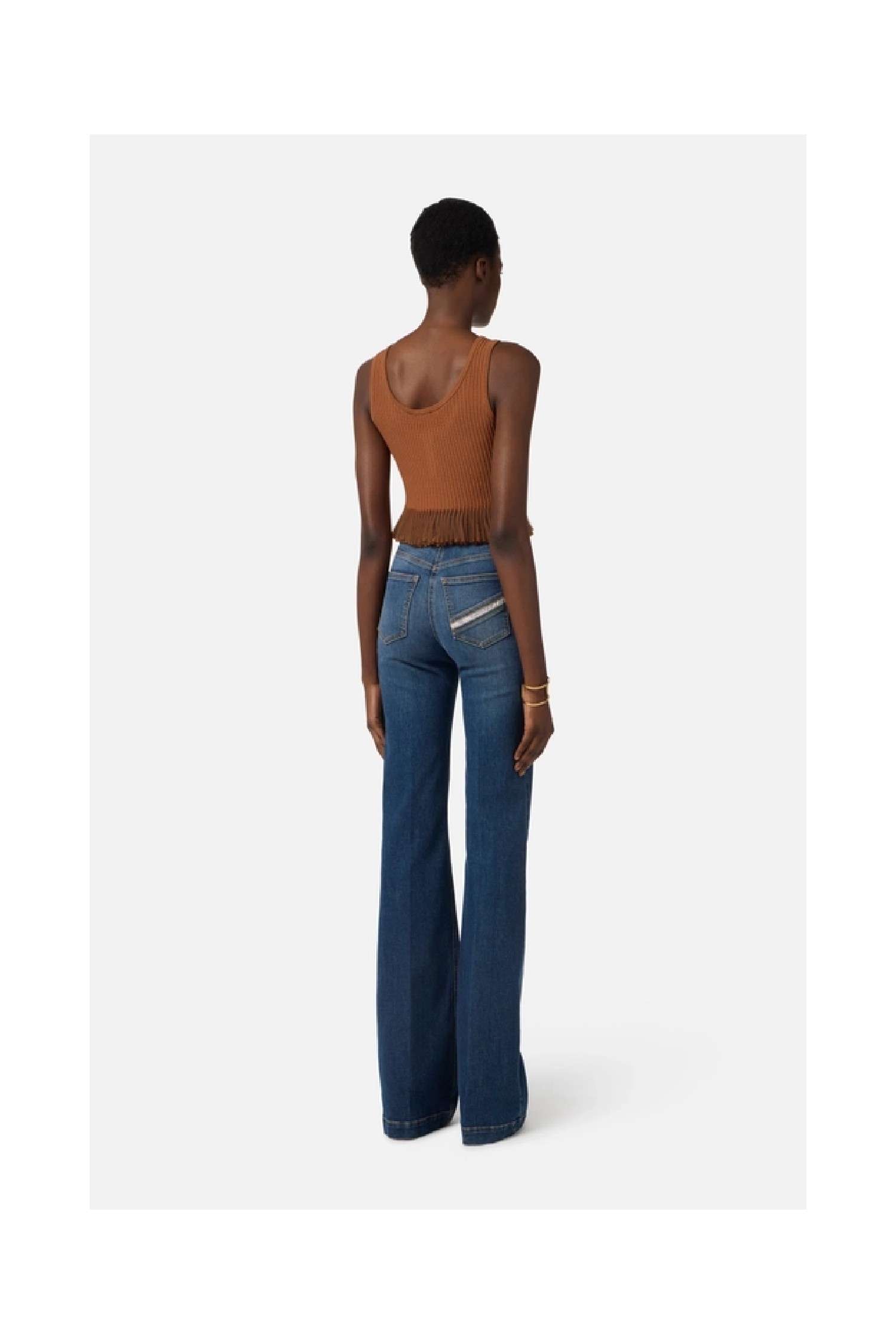 TOP IN MAGLIA A JOUR ELISABETTA FRANCHI
