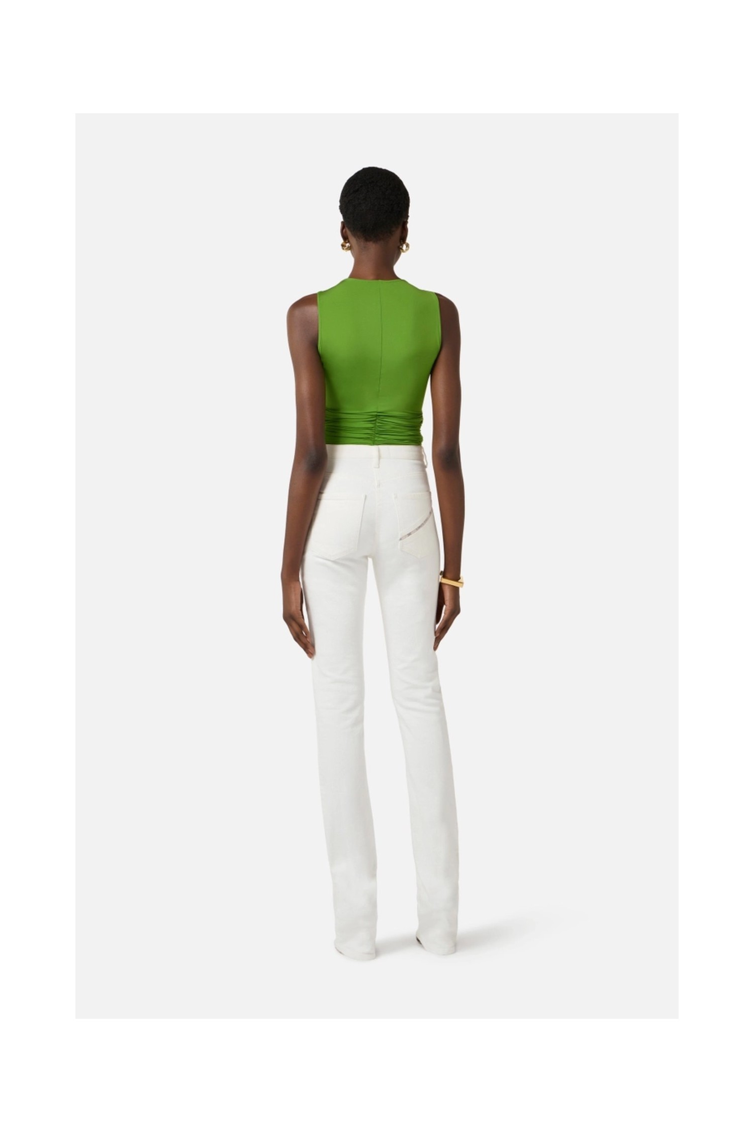 TOP IN JERSEY CON DETTAGLIO GIOIELLO ELISABETTA FRANCHI