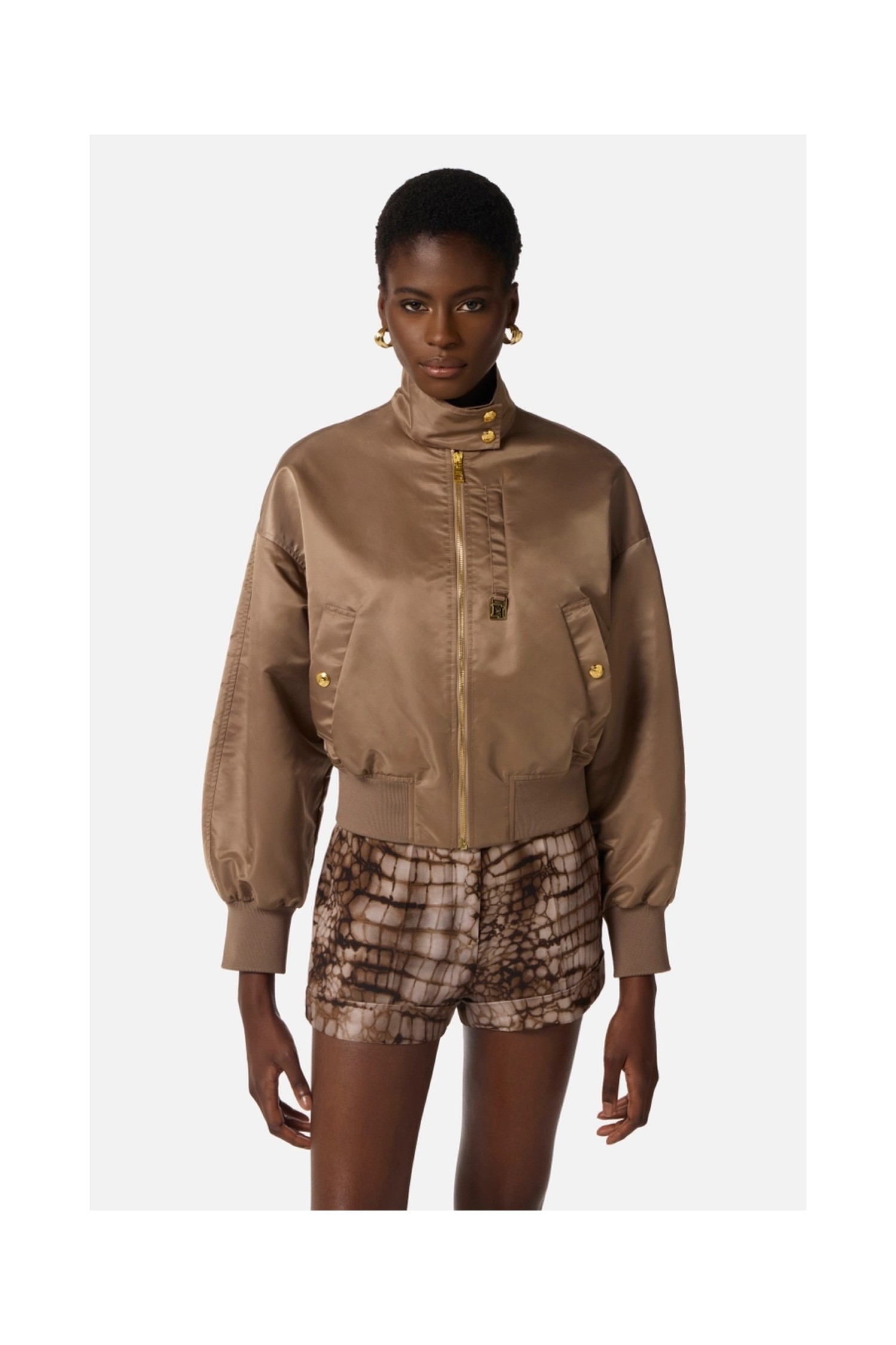 BOMBER IN NYLON ELISABETTA FRANCHI