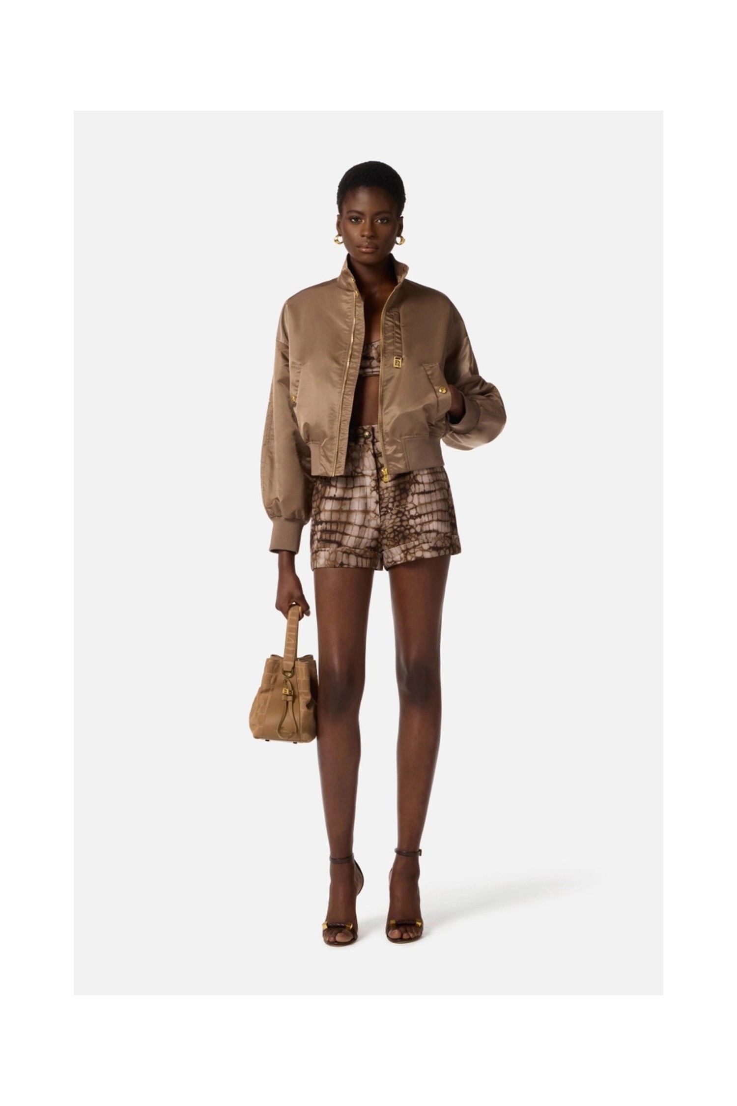 BOMBER IN NYLON ELISABETTA FRANCHI
