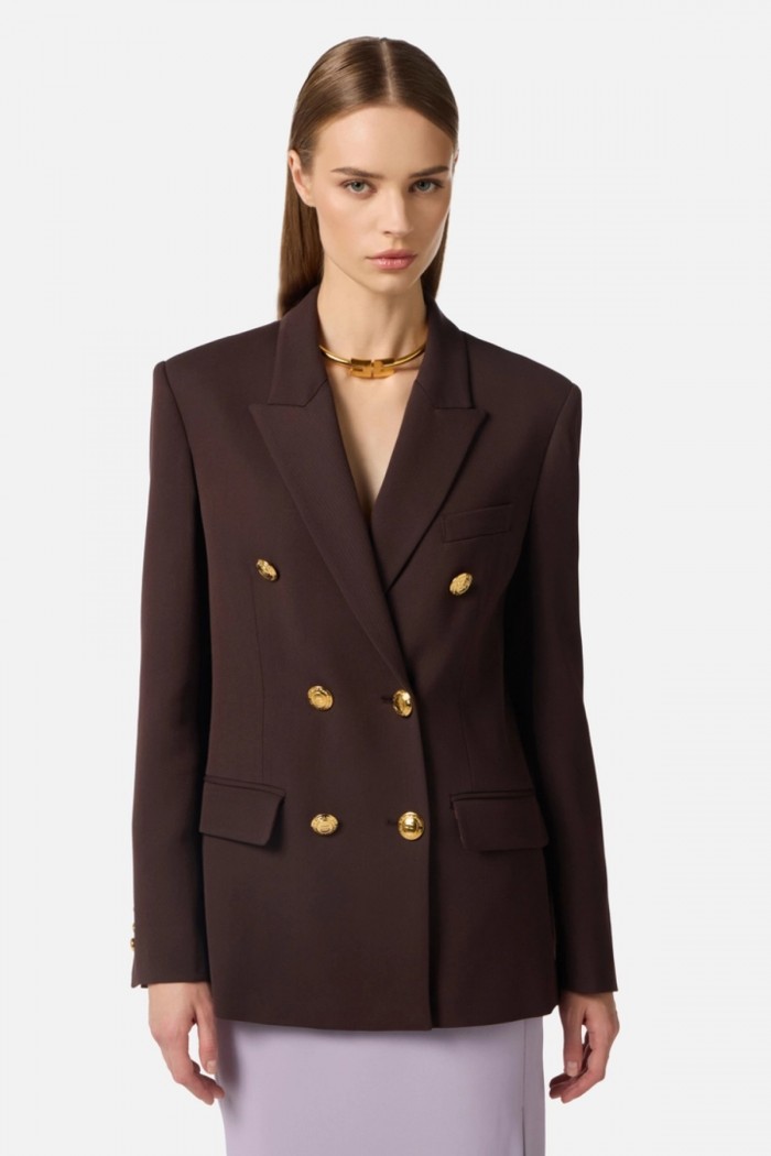 GIACCA DOPPIOPETTO IN GABARDINA ELISABETTA FRANCHI