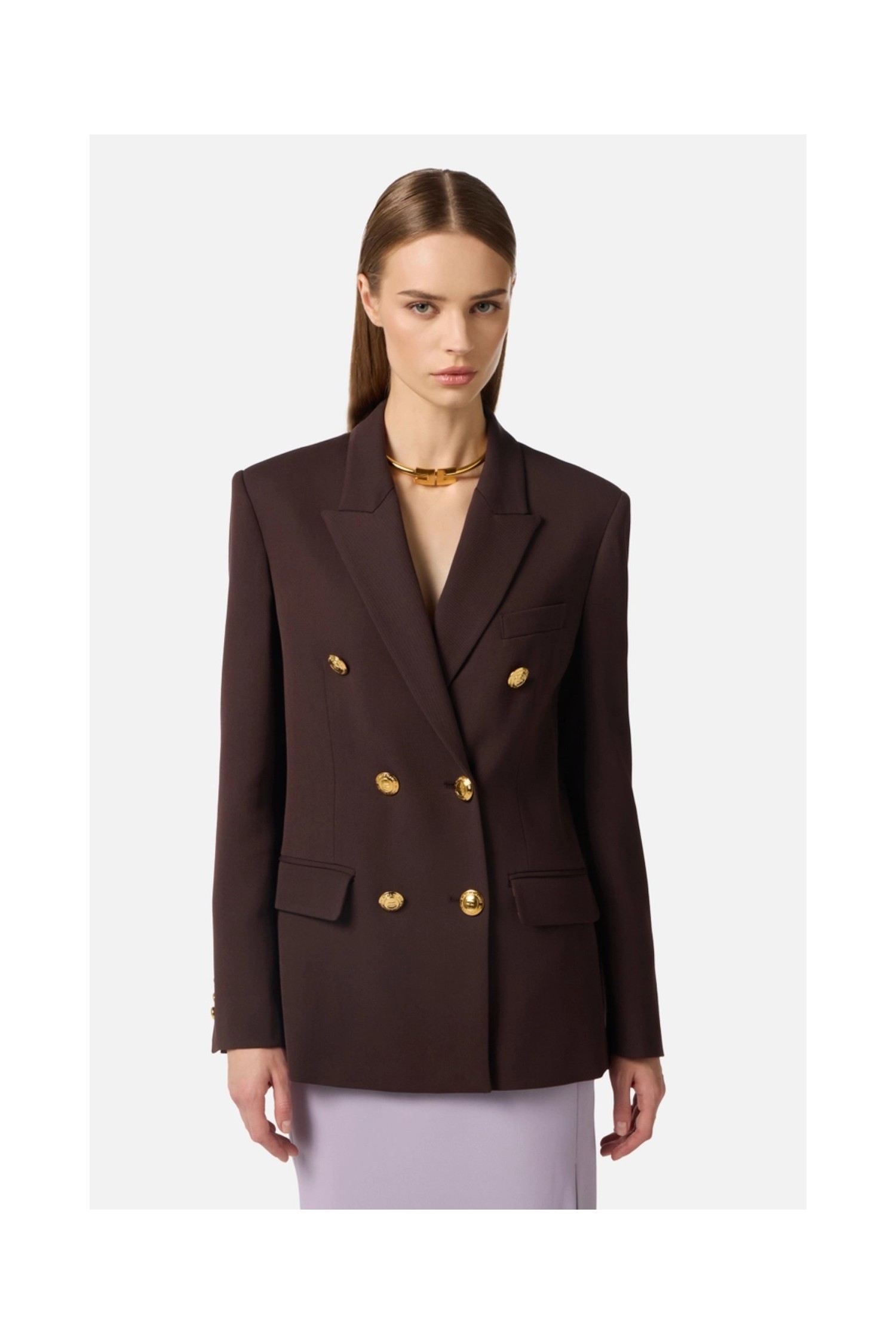 GIACCA DOPPIOPETTO IN GABARDINA ELISABETTA FRANCHI
