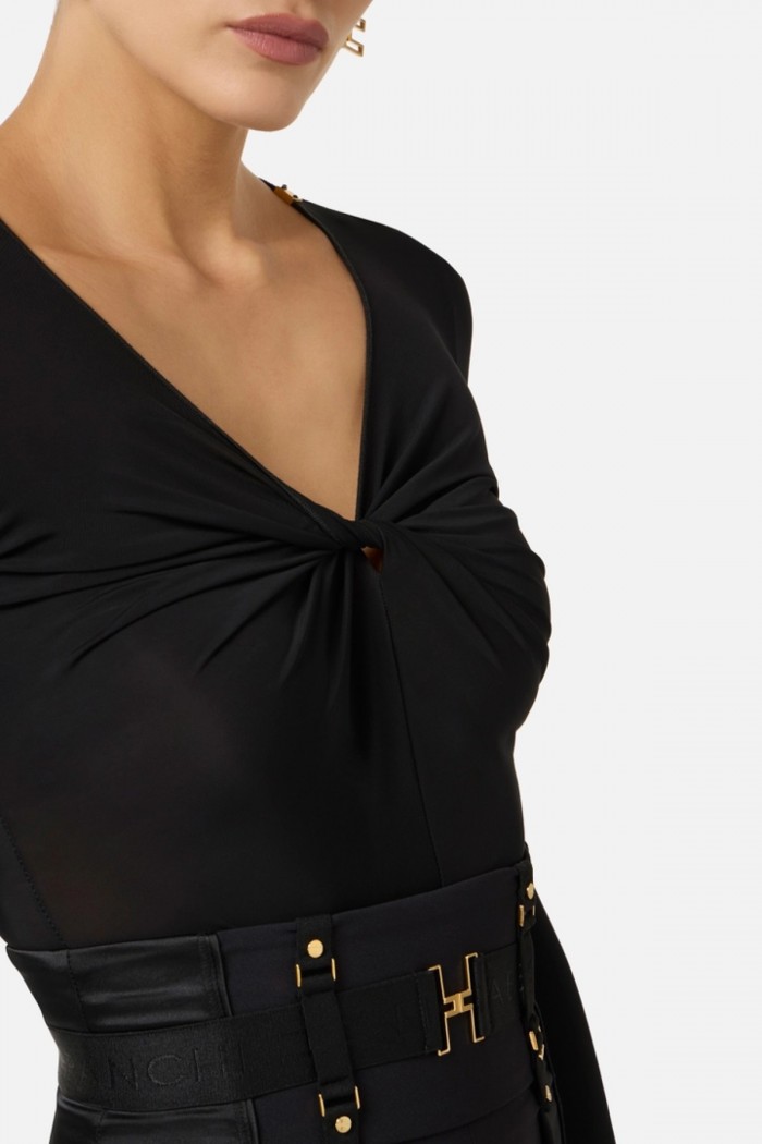 BODY  IN JERSEY CREPE ' CON DRAPEGGIO ELISABETTA FRANCHI