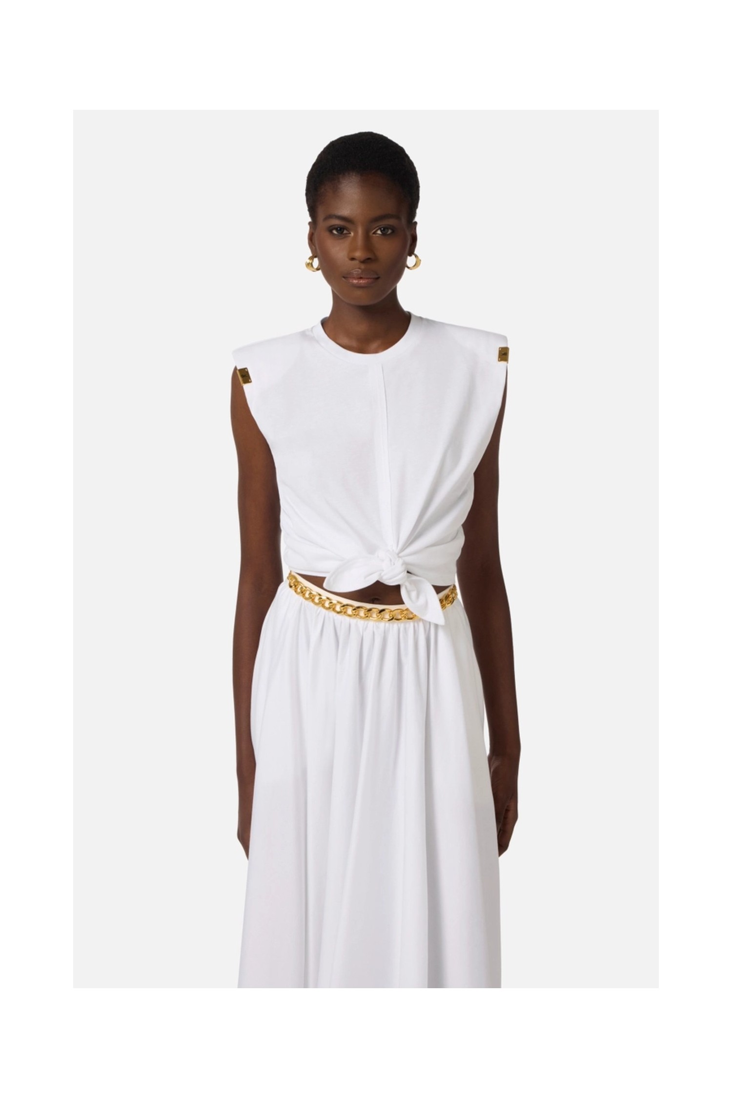 TSHIRT IN JERSEY CON NODO ELISABETTA FRANCHI