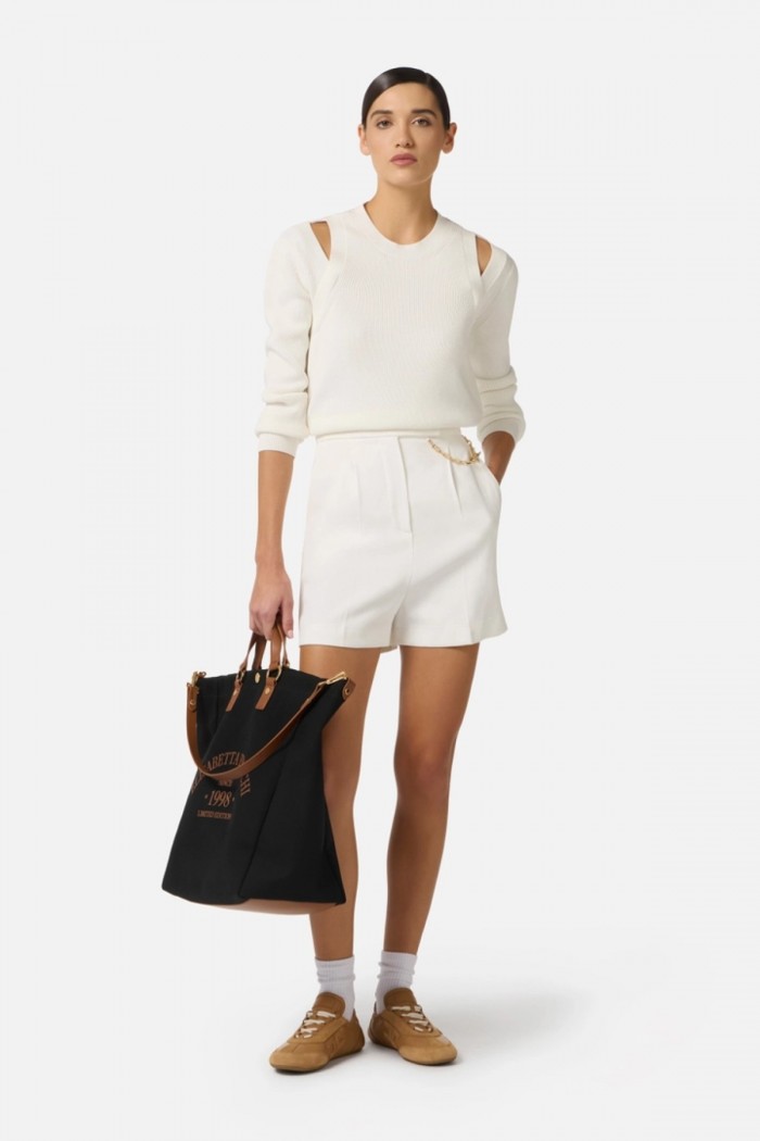 FELPA IN MAGLIA CON CUT OUT ELISABETTA FRANCHI