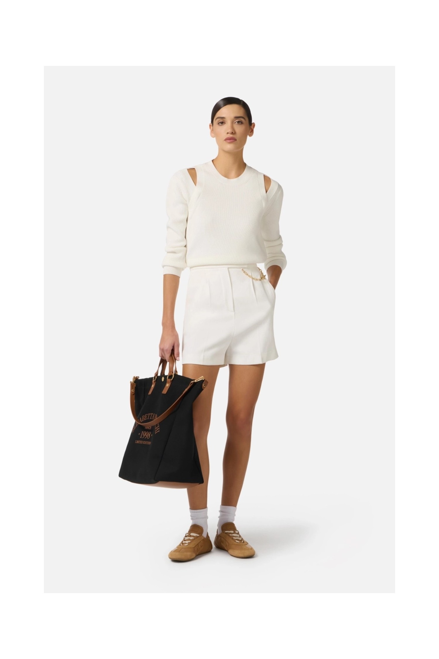 FELPA IN MAGLIA CON CUT OUT ELISABETTA FRANCHI