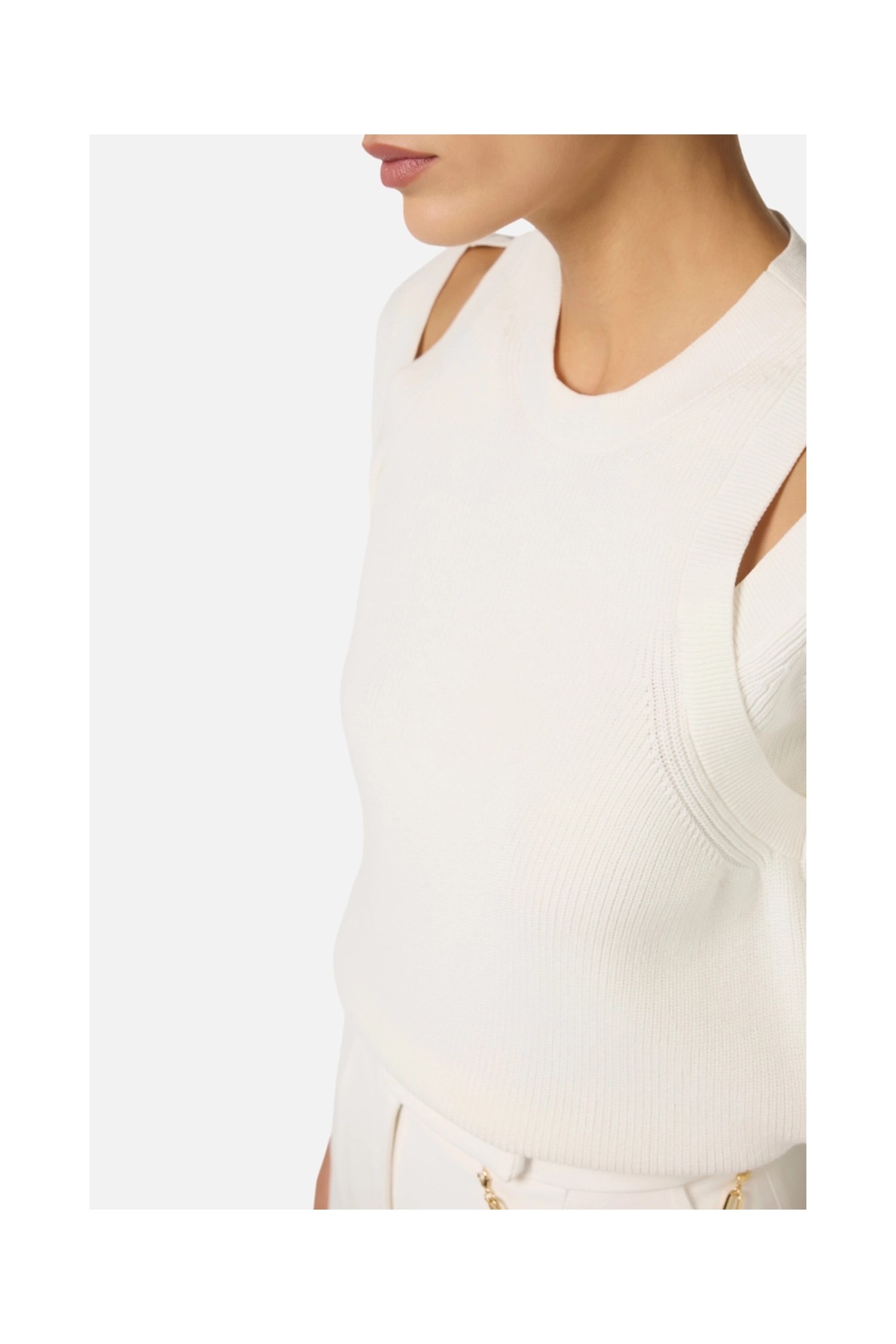 FELPA IN MAGLIA CON CUT OUT ELISABETTA FRANCHI