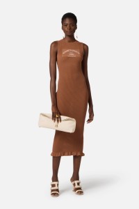 ABITO DI MAGLIA CON LOGO STAMPATO  ELISABETTA FRANCHI