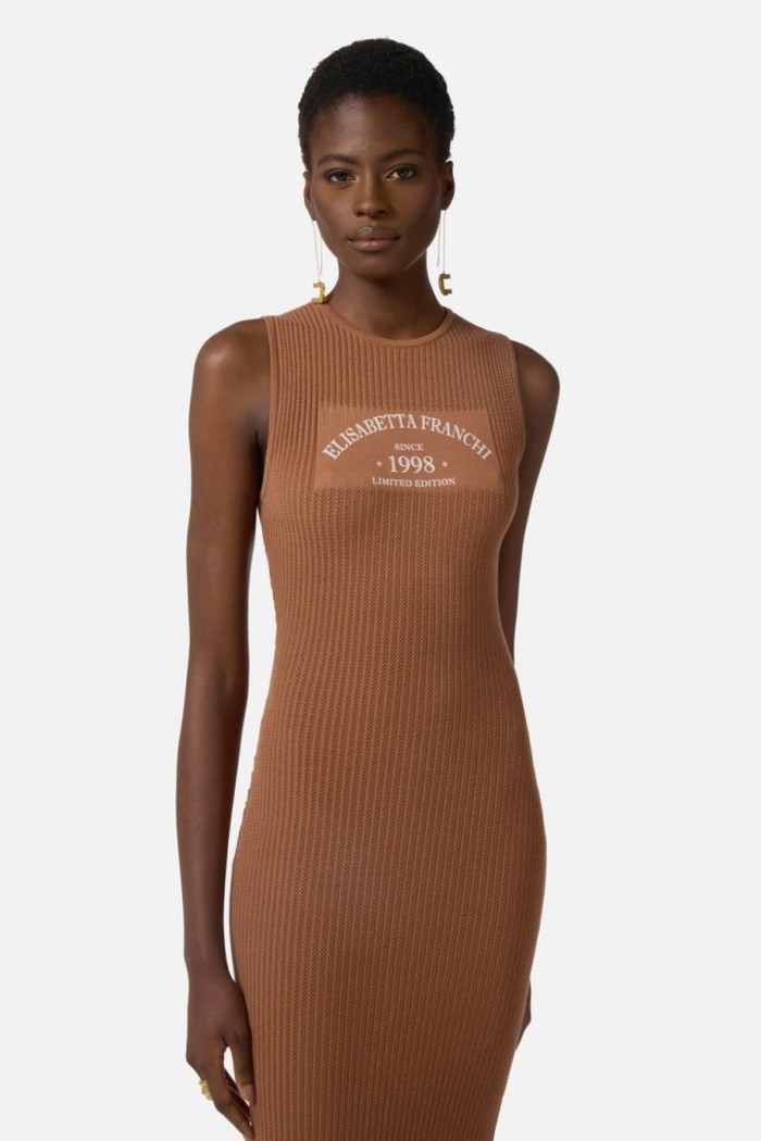 ABITO DI MAGLIA CON LOGO STAMPATO  ELISABETTA FRANCHI