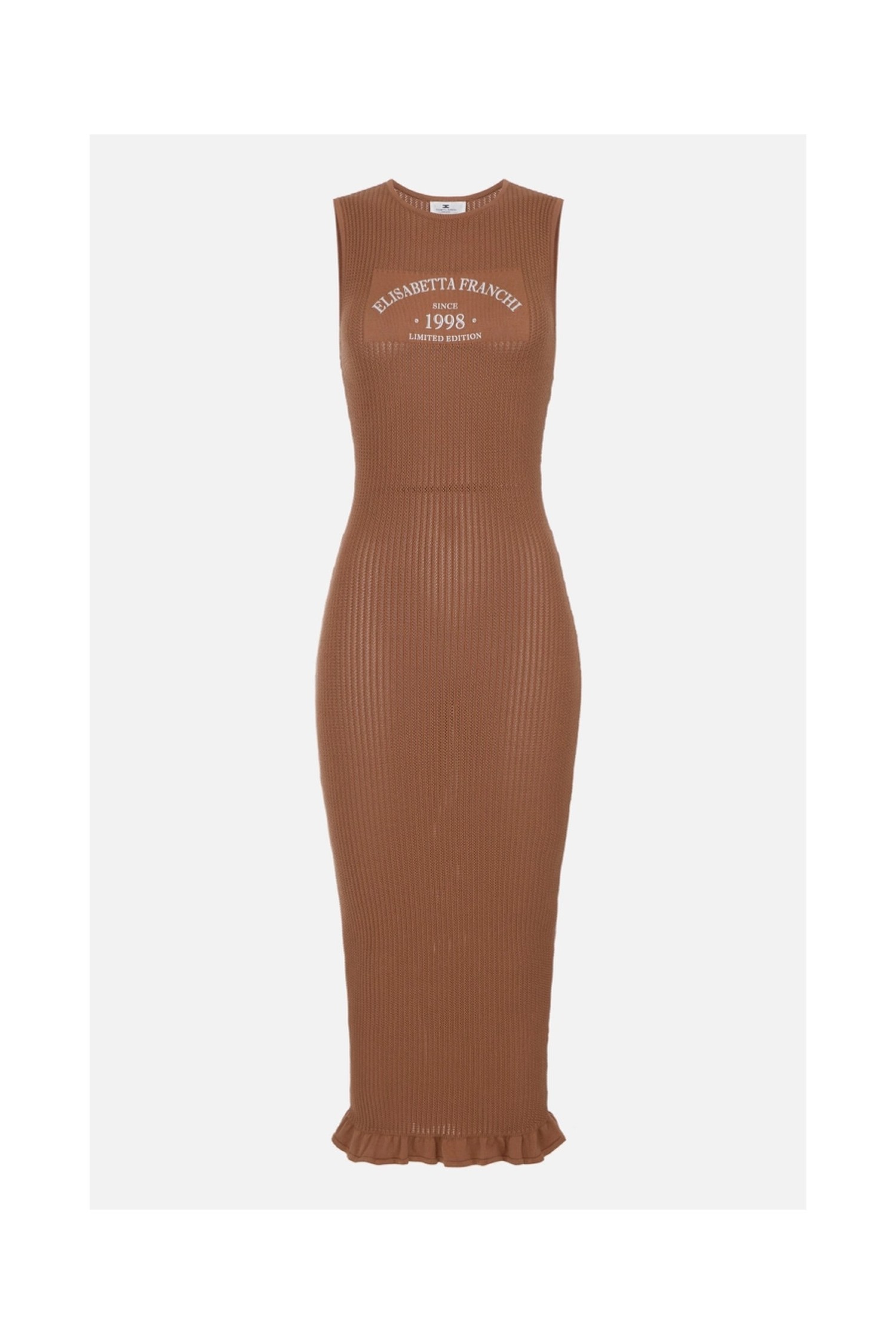 ABITO DI MAGLIA CON LOGO STAMPATO  ELISABETTA FRANCHI